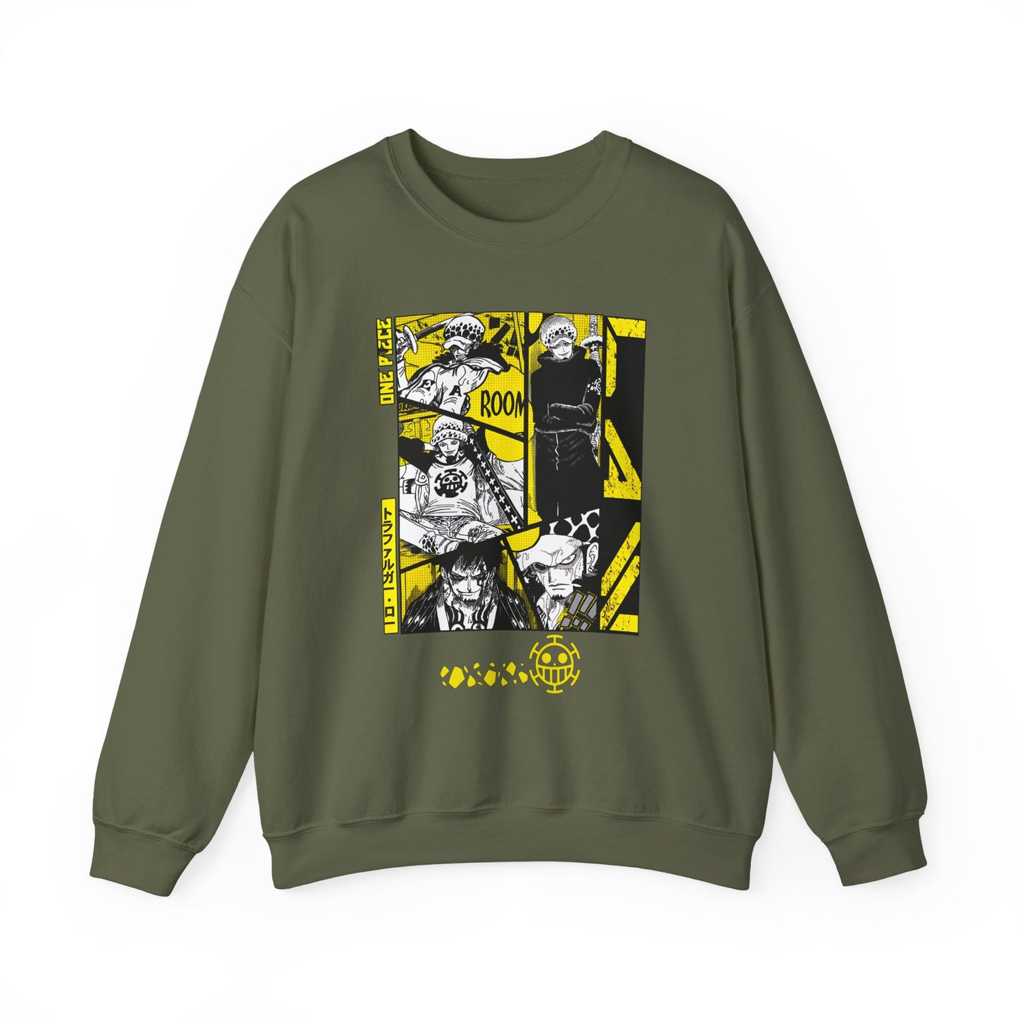 Trafalgar Law One Piece Sweatshirt – 100% Cotton Anime Pullover for Fans