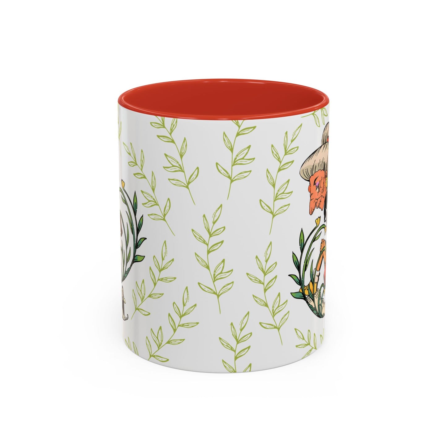 Spirited Away Chihiro Accent Mug – Studio Ghibli Coffee Cup with Colored Handle – 11oz & 15oz Ceramic Anime Gift
