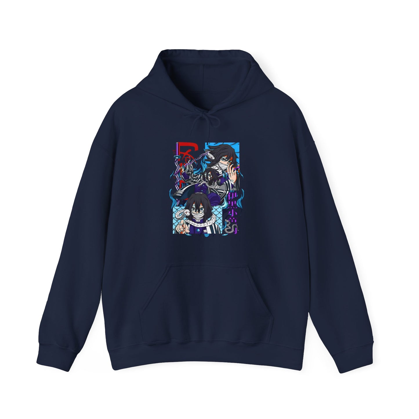 Obanai Iguro Demon Slayer Hoodie – 100% Cotton Serpent Hashira Anime Hoodie
