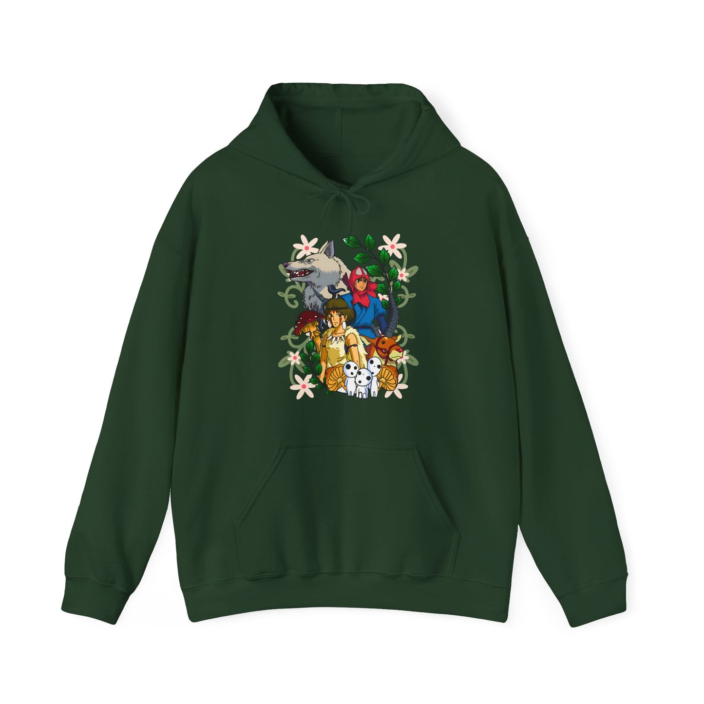 Princess Mononoke Art Cover Hoodie – 100% Cotton Studio Ghibli Anime Hoodie