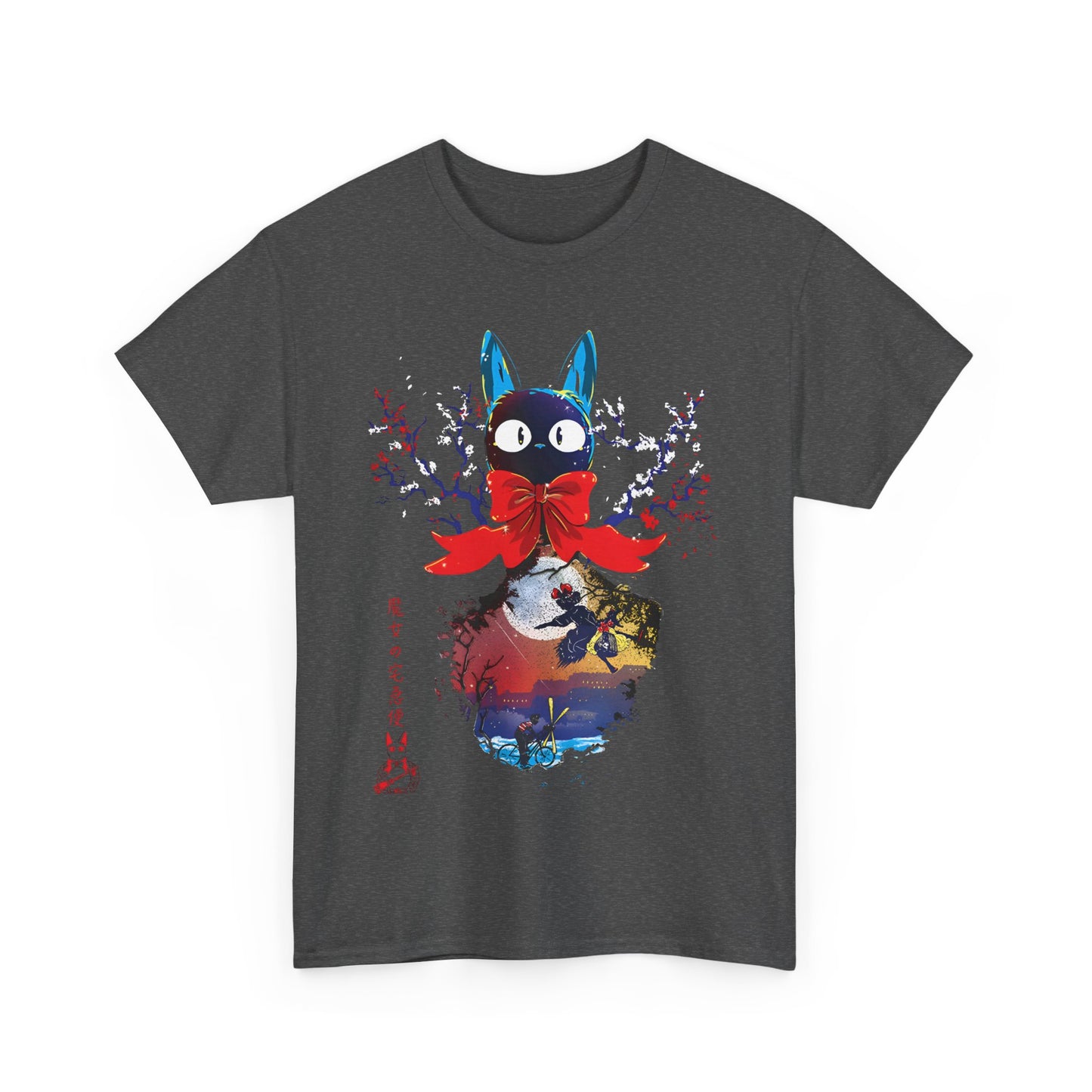 Kiki's Delivery Jiji Cat T-Shirt | 100% Cotton Studio Ghibli Tee