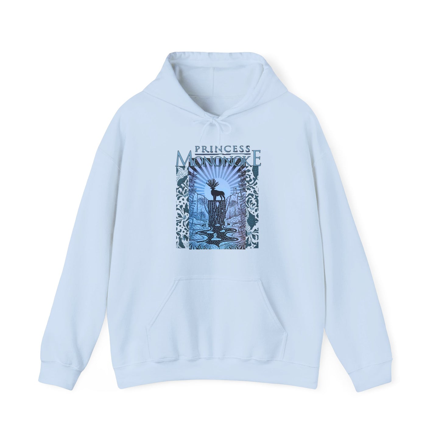 Mononoke Princess Forest Spirit Hoodie 100% Cotton Studio Ghibli Inspired Anime Pullover