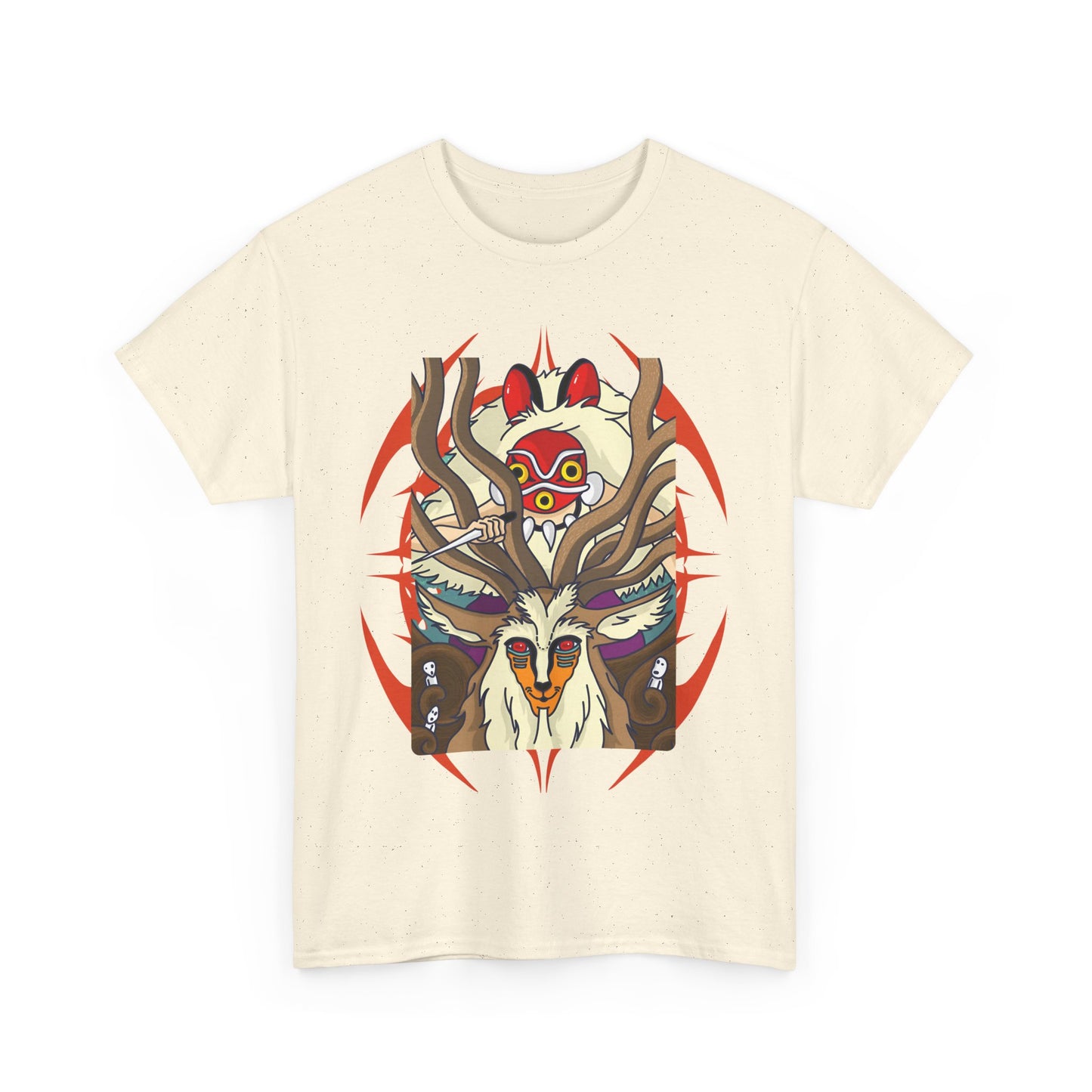 Forest Spirit Princess Mononoke T-Shirt | Ghibli Cotton Anime Tee