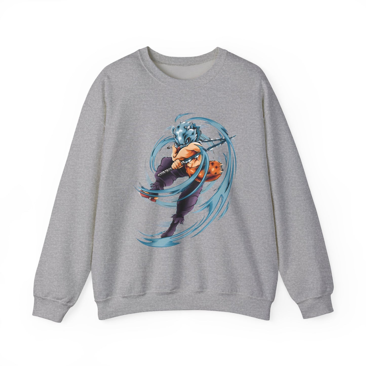 Inosuke Hashibira Demon Slayer Sweatshirt – 100% Cotton Anime Pullover for Fans