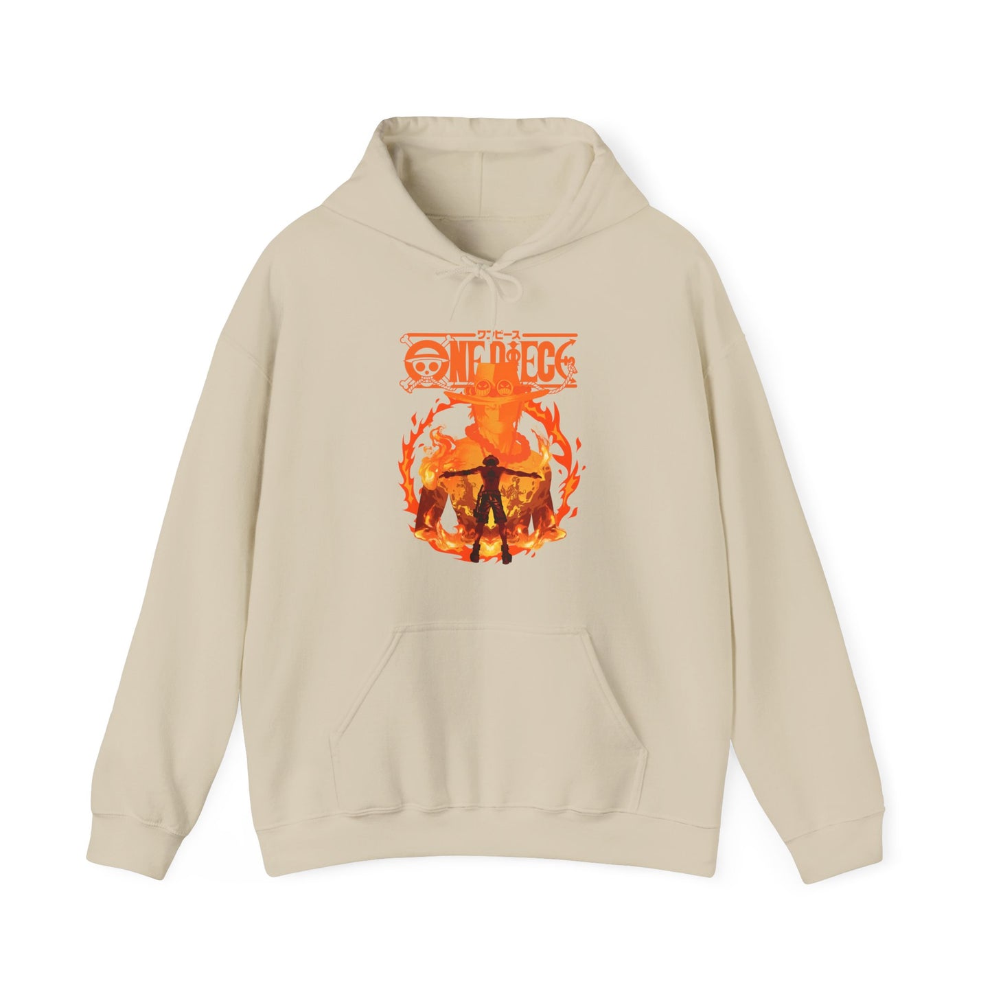 Portgas D. Ace Hoodie 100% Cotton – One Piece Anime Hoodie for Fans