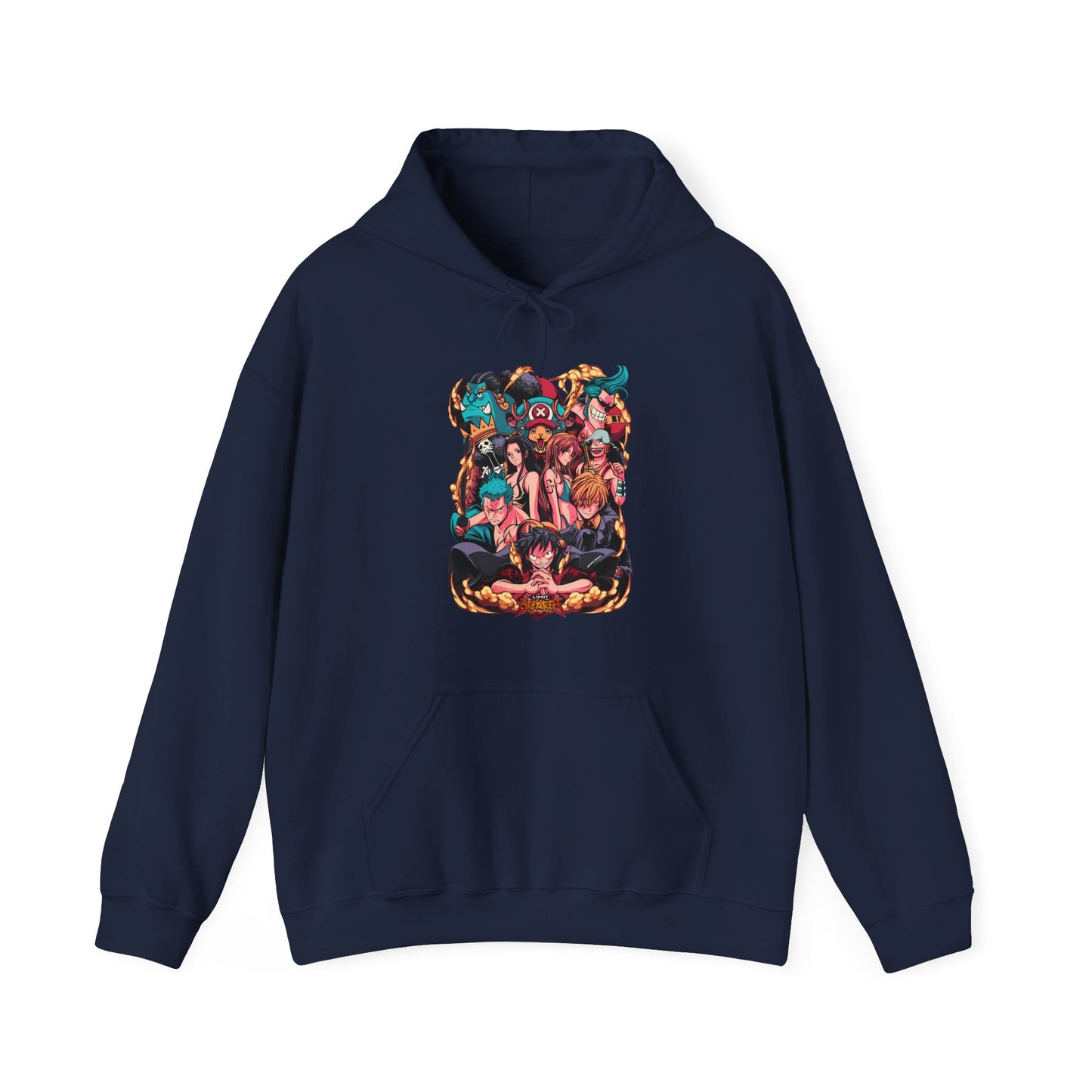 One Piece Characters Hoodie – 100% Cotton Anime Hoodie Featuring Straw Hat Crew