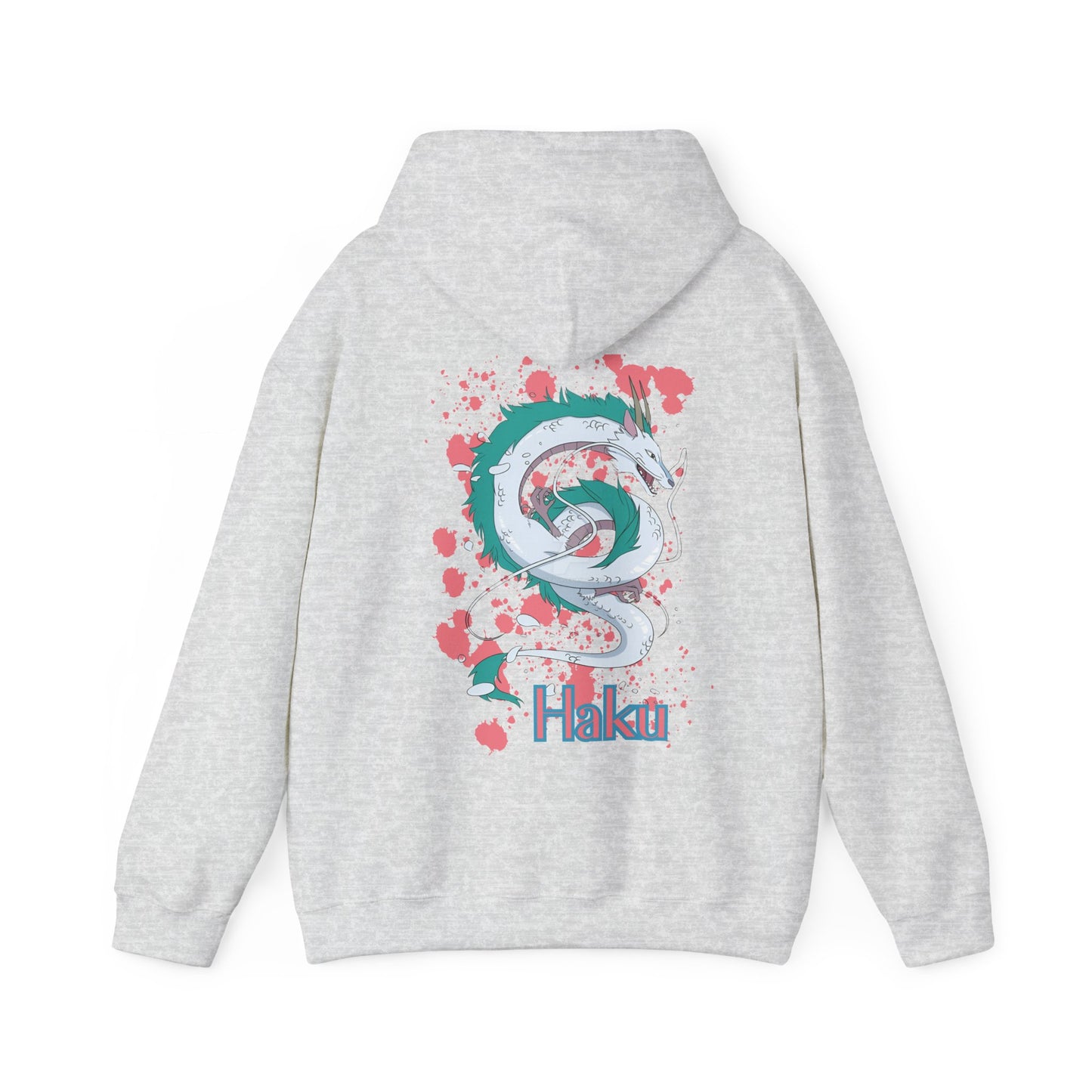 Haku Back Print Hoodie – 100% Cotton Spirited Away Dragon Hoodie | Studio Ghibli Anime Sweater