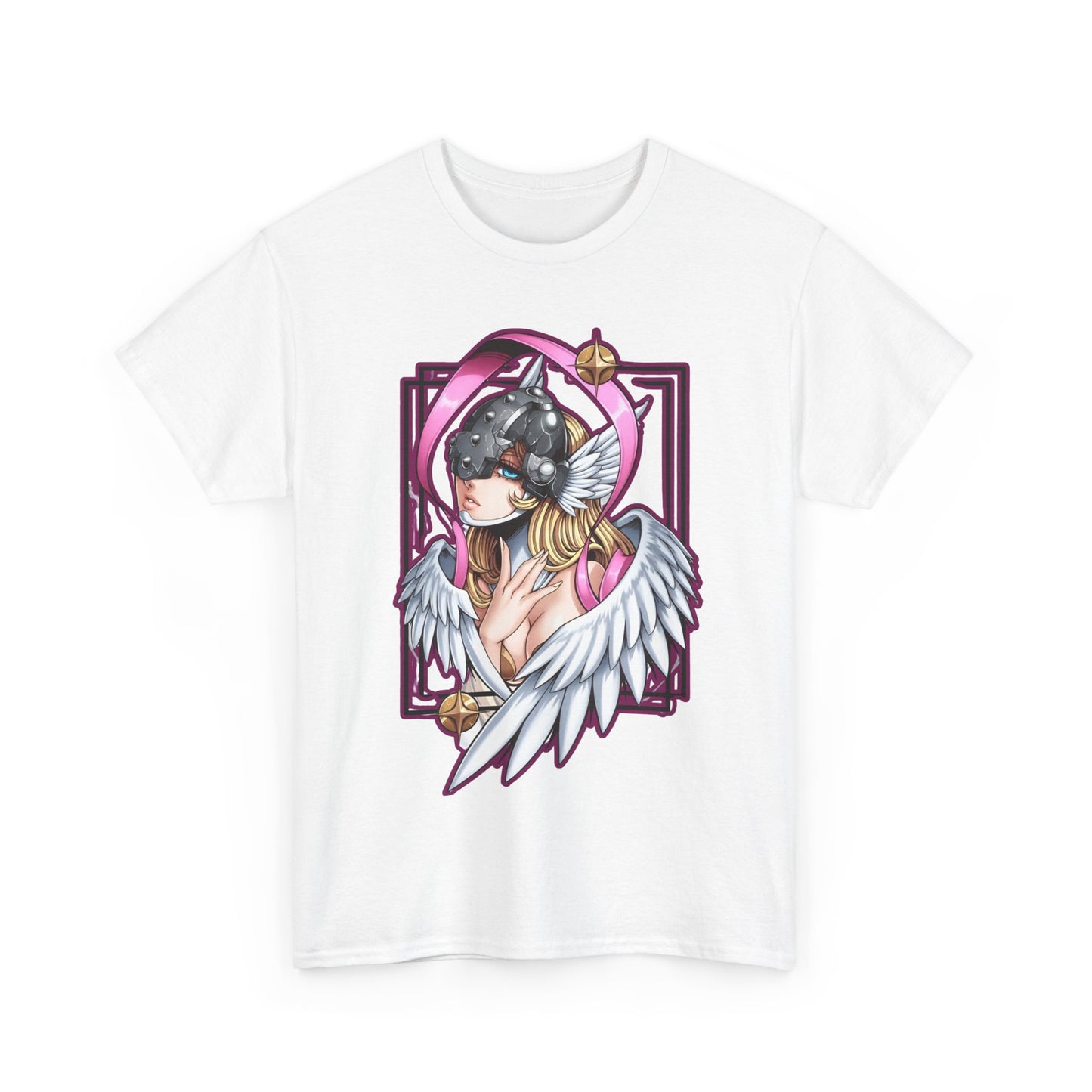 Angewomon T-Shirt – 100% Cotton Digimon Anime Shirt for Fans