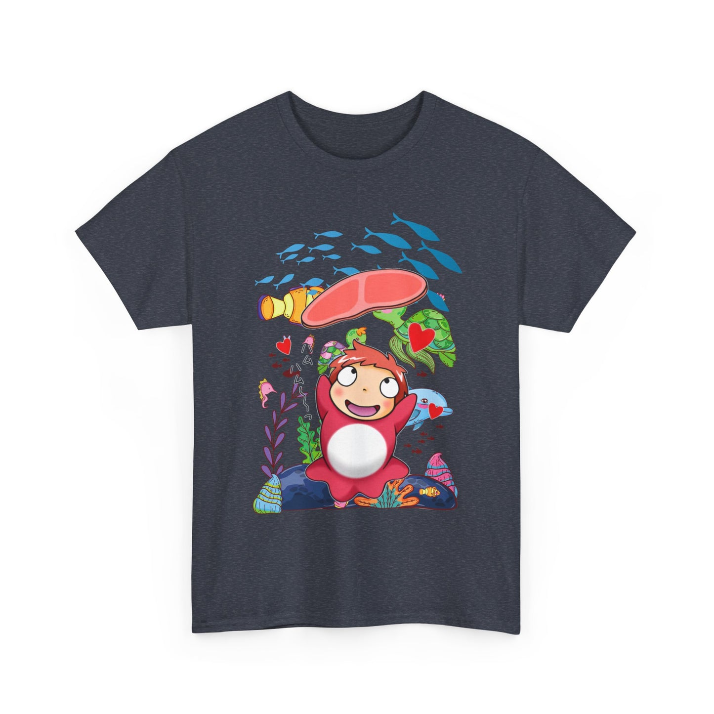 Ponyo Jam T-Shirt – 100% Cotton Studio Ghibli Inspired Tee for Anime Lovers