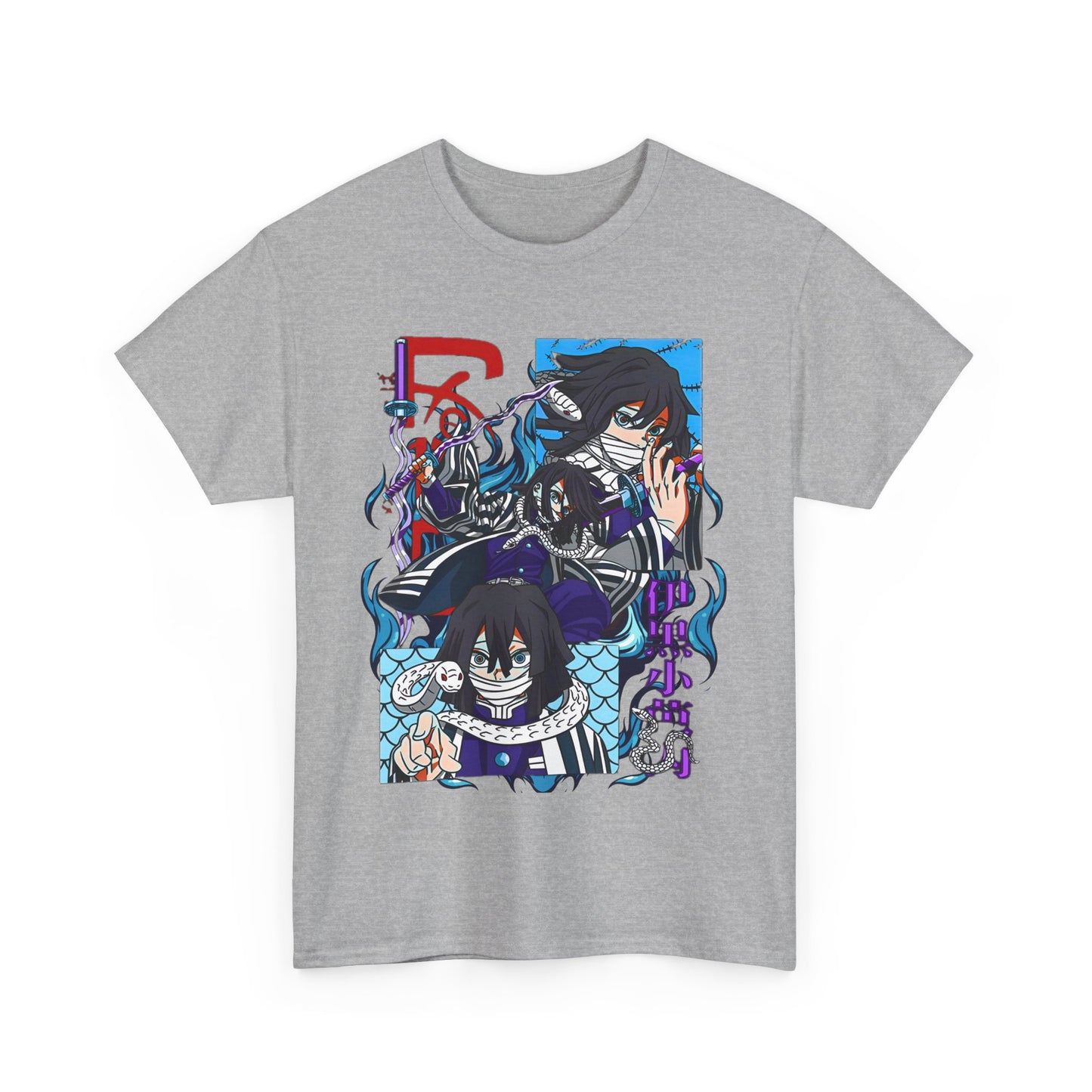 Obanai Iguro Demon Slayer T-Shirt – 100% Cotton Anime Shirt Featuring the Serpent Hashira