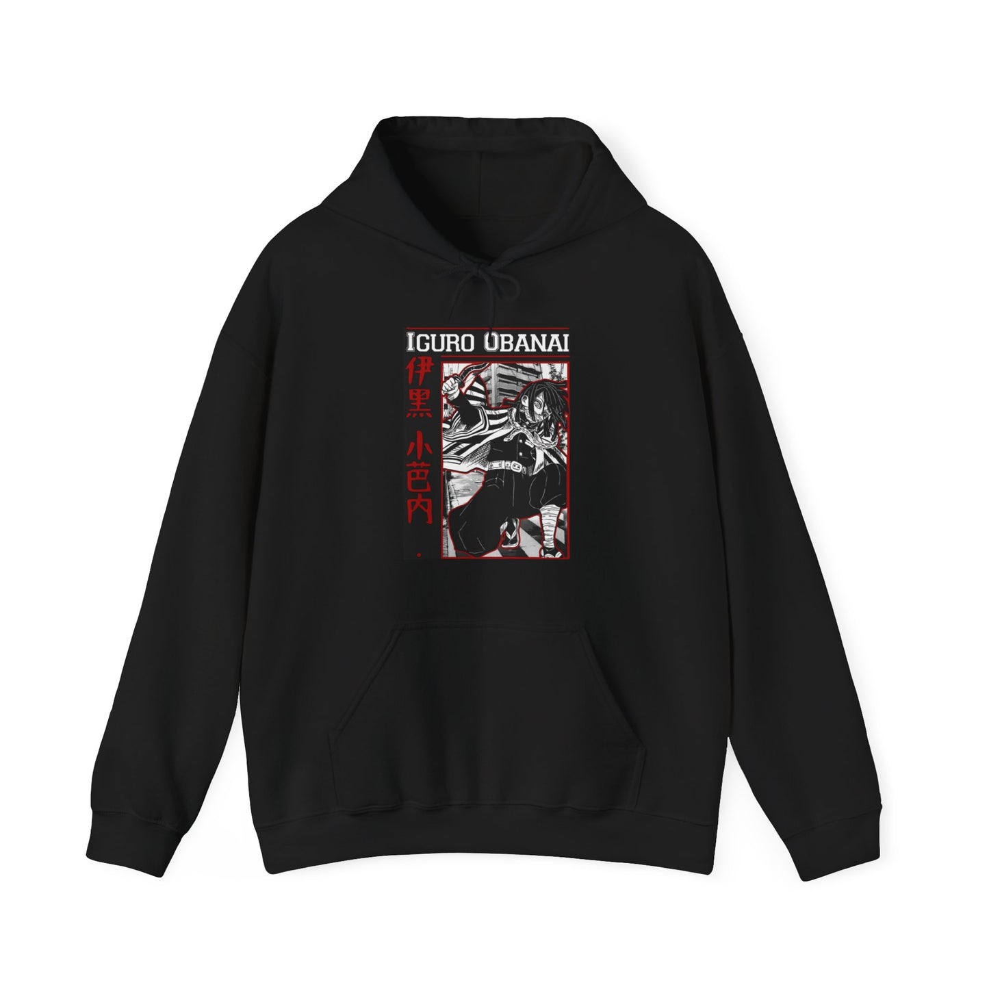 Iguro Obanai Demon Slayer Hoodie – 100% Cotton Anime Hoodie Featuring the Serpent Hashira