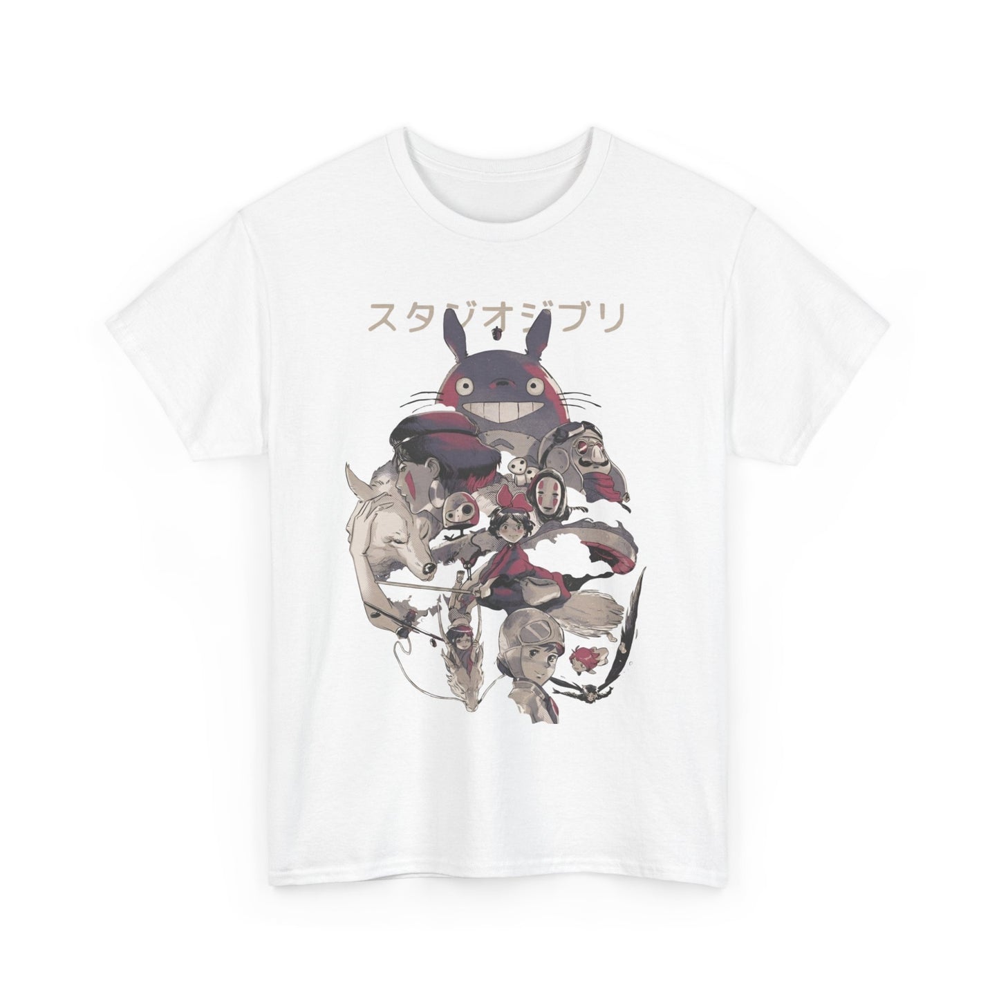 Totoro Ghibli Miyazaki T-Shirt – 100% Cotton Anime Tee for Fans