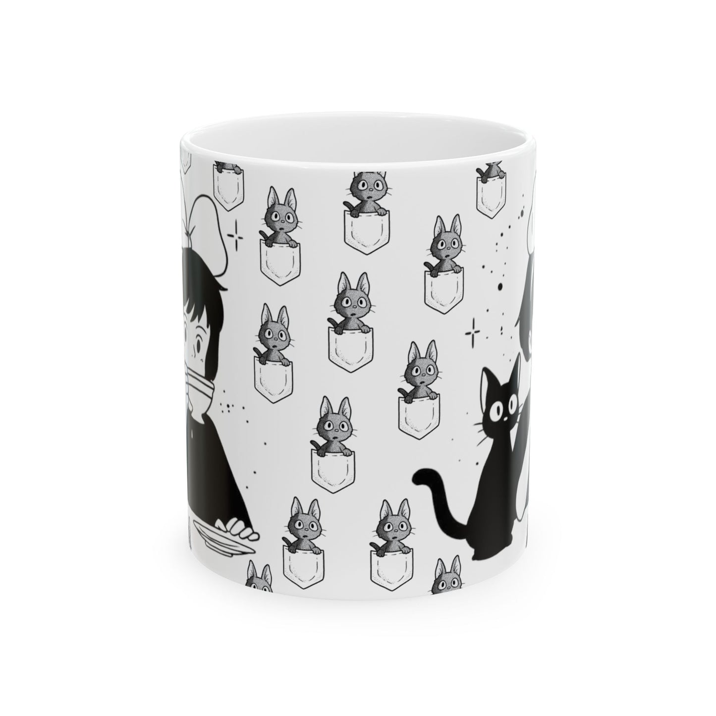 Kiki's Delivery Coffee Mug – Studio Ghibli Cup for Anime Lovers – 11oz & 15oz Ceramic Mug
