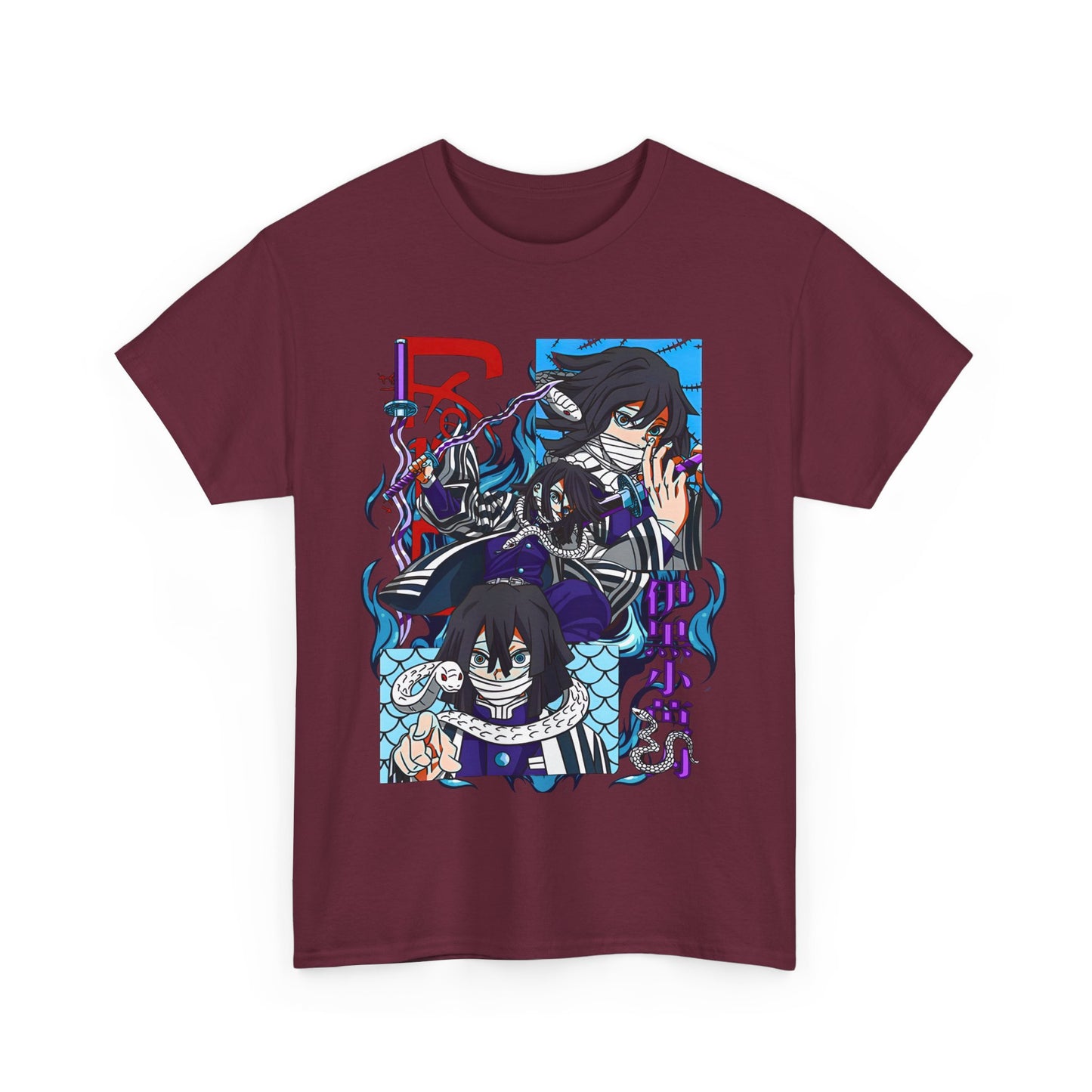 Obanai Iguro Demon Slayer T-Shirt – 100% Cotton Anime Shirt Featuring the Serpent Hashira