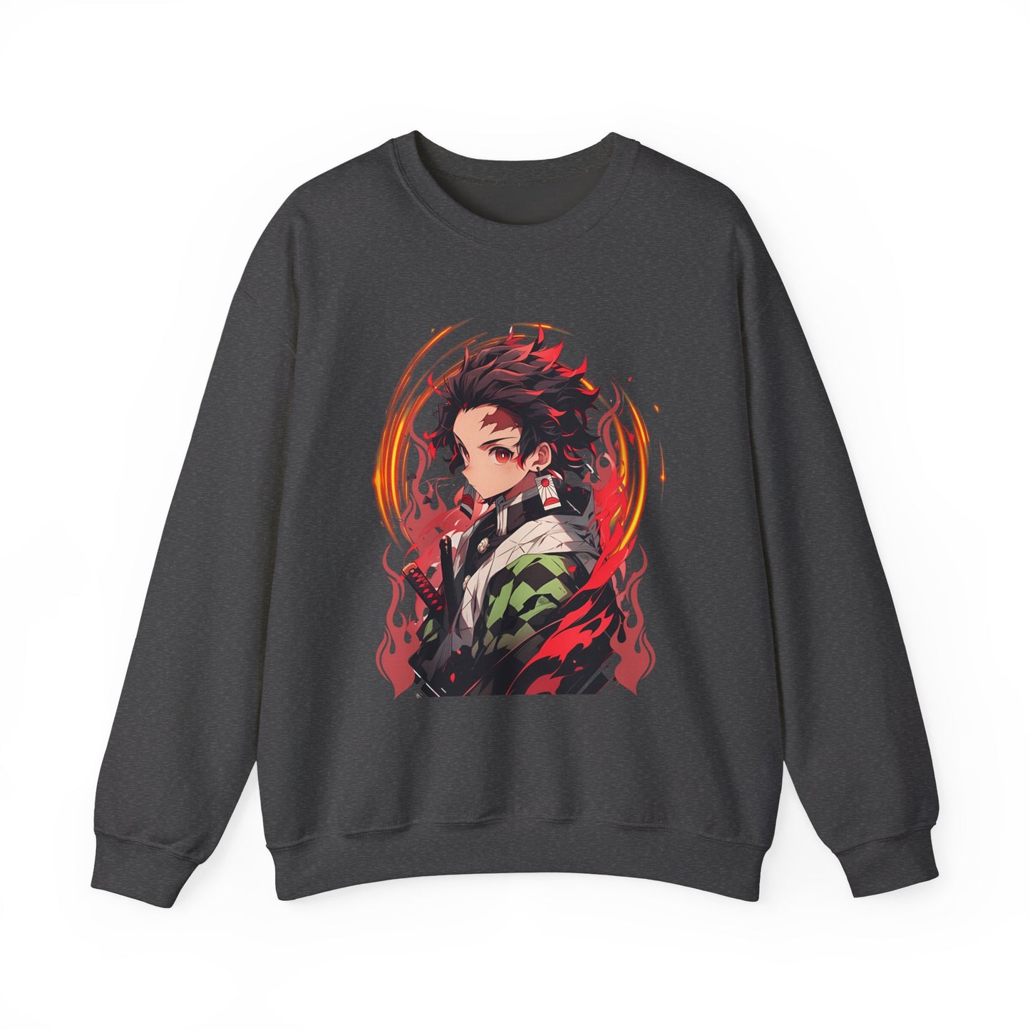 Tanjiro Kamado Demon Slayer Sweatshirt – 100% Cotton Anime Pullover for Kimetsu no Yaiba Fans