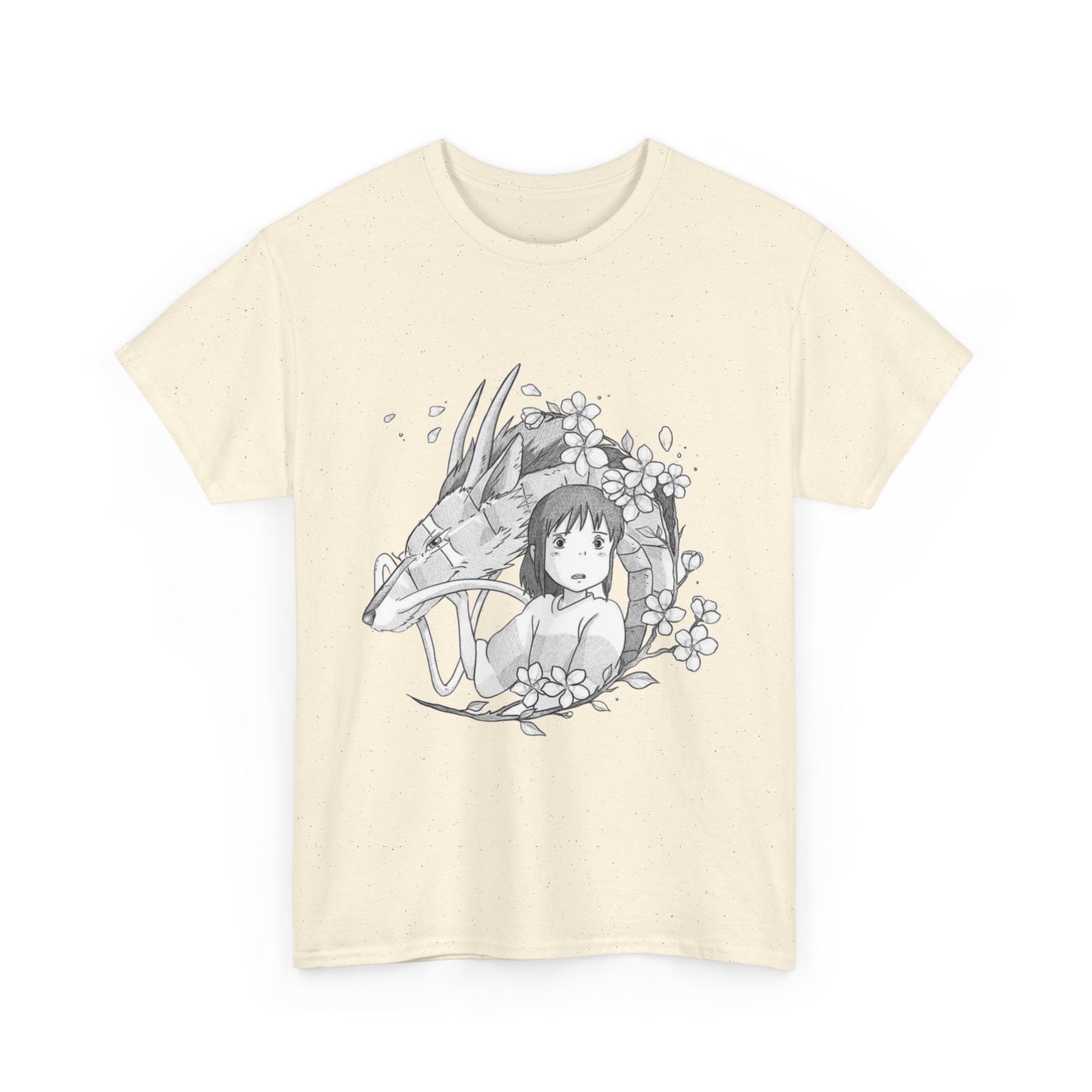 Chihiro and Haku T-Shirt – Spirited Away Ghibli Cotton Tee