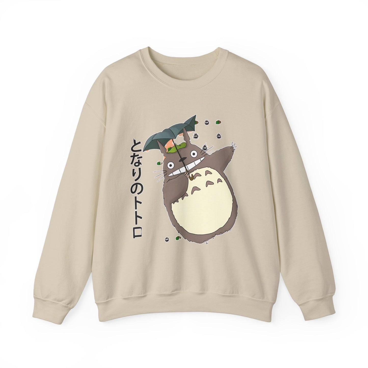 Totoro Funny Face Sweatshirt – 100% Cotton Cute Studio Ghibli Sweater for Anime Fans