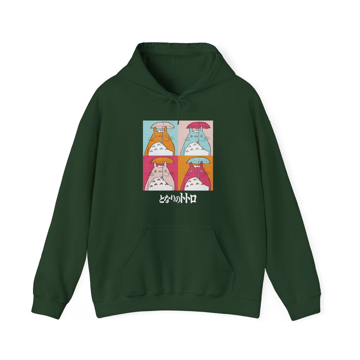 Totoro Aesthetic Art Collage Hoodie – 100% Cotton Studio Ghibli Anime Hoodie