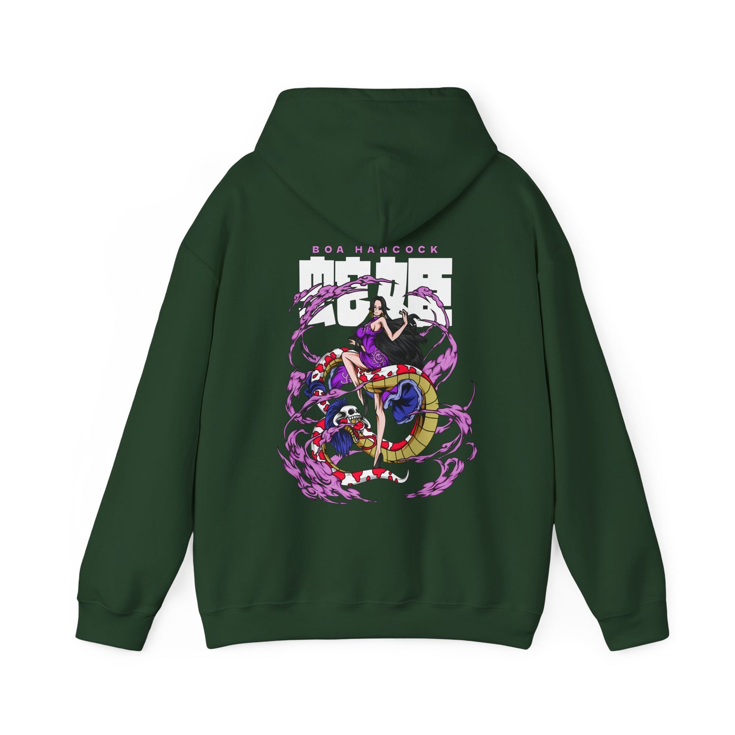 Boa Hancock Back Print Hoodie – 100% Cotton One Piece Anime Sweatshirt
