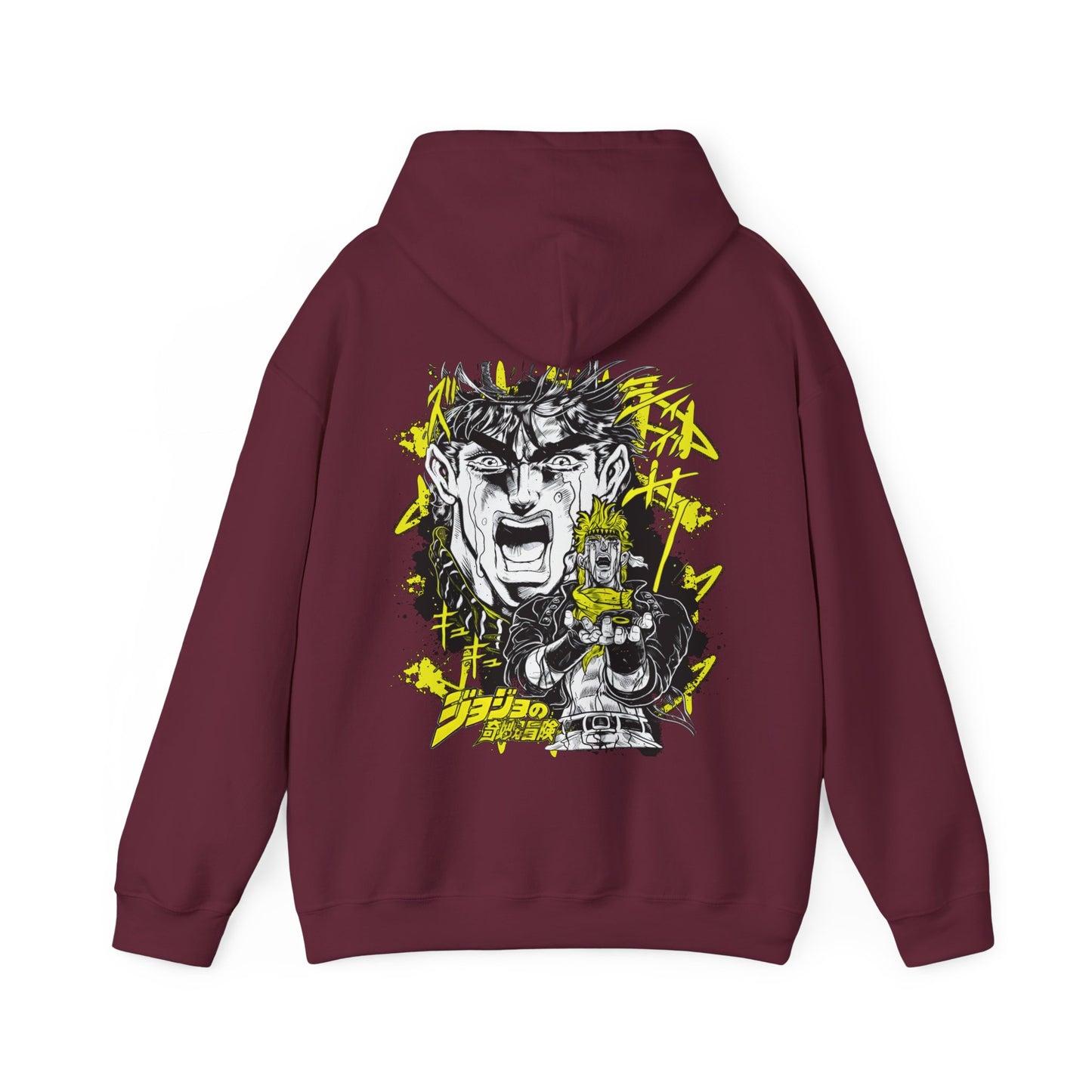 Joestar Back Print Hoodie – 100% Cotton JoJo’s Bizarre Adventure Anime Streetwear