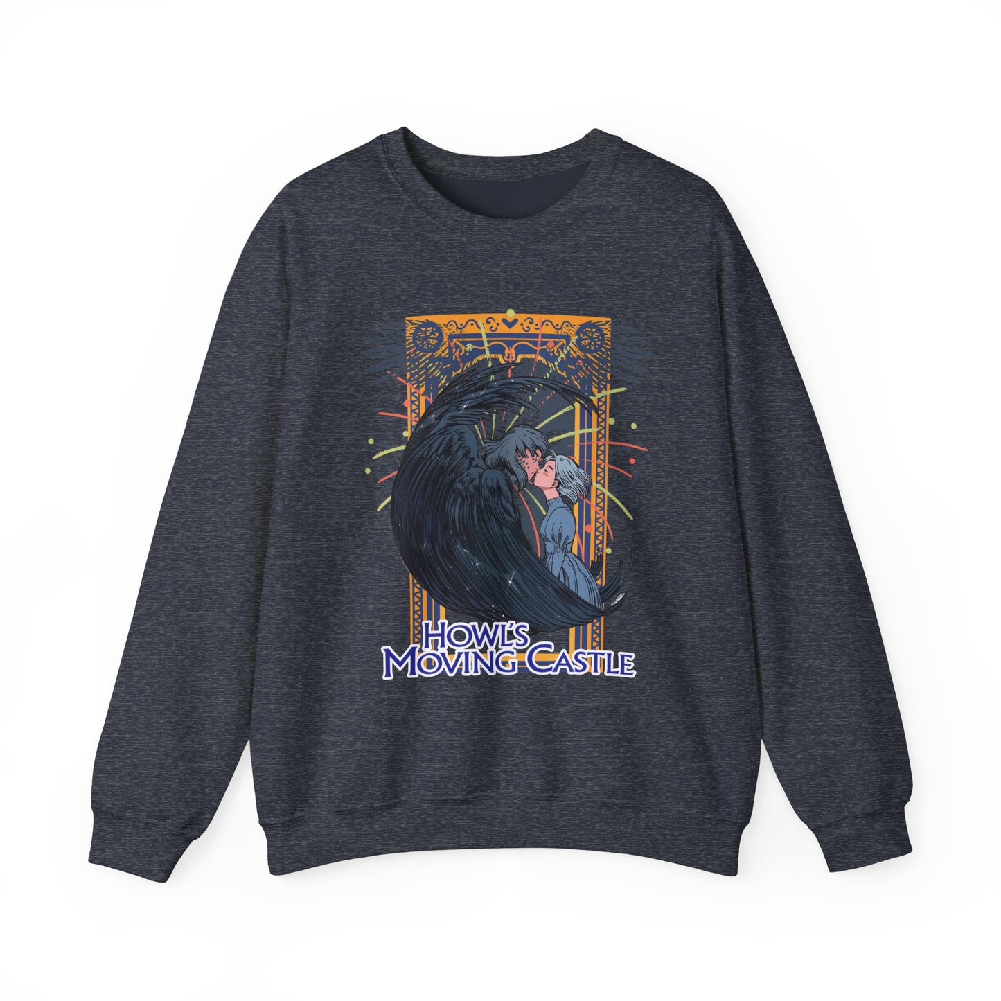 Howl’s Moving Castle Sweatshirt – 100% Cotton Anime Pullover for Studio Ghibli Fans