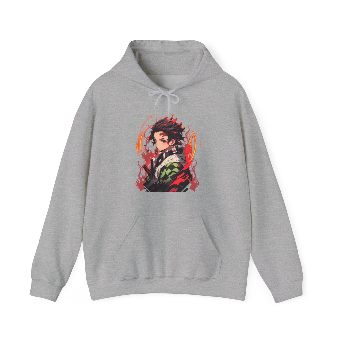 Tanjiro Kamado Demon Slayer Hoodie – 100% Cotton Anime Hoodie for Kimetsu no Yaiba Fans