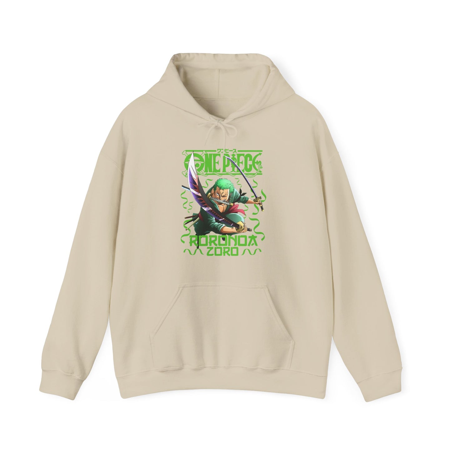 Roronoa Zoro Sword Hoodie – 100% Cotton One Piece Anime Hoodie for Fans