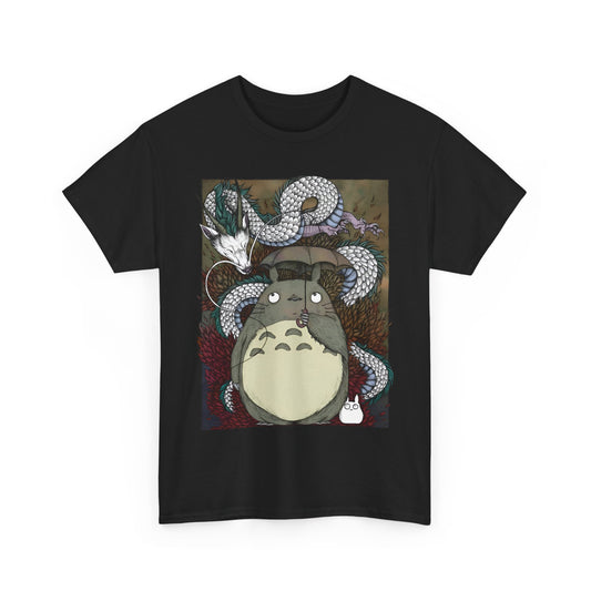 Totoro Haku Dragon T-Shirt | 100% Cotton Studio Ghibli Anime Tee