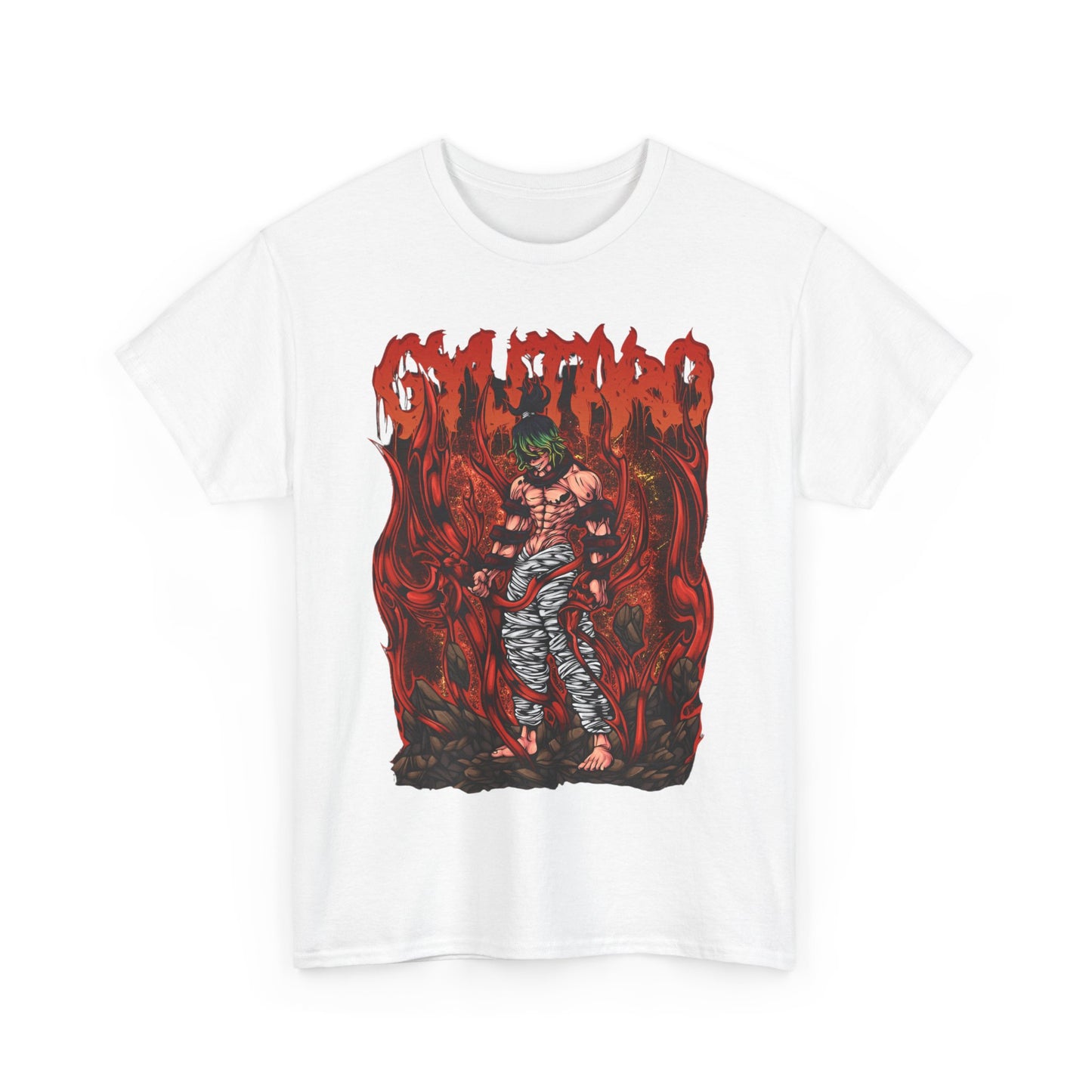 Gyutaro Demon Slayer T-Shirt – 100% Cotton Anime Tee for Upper Moon Six Fans