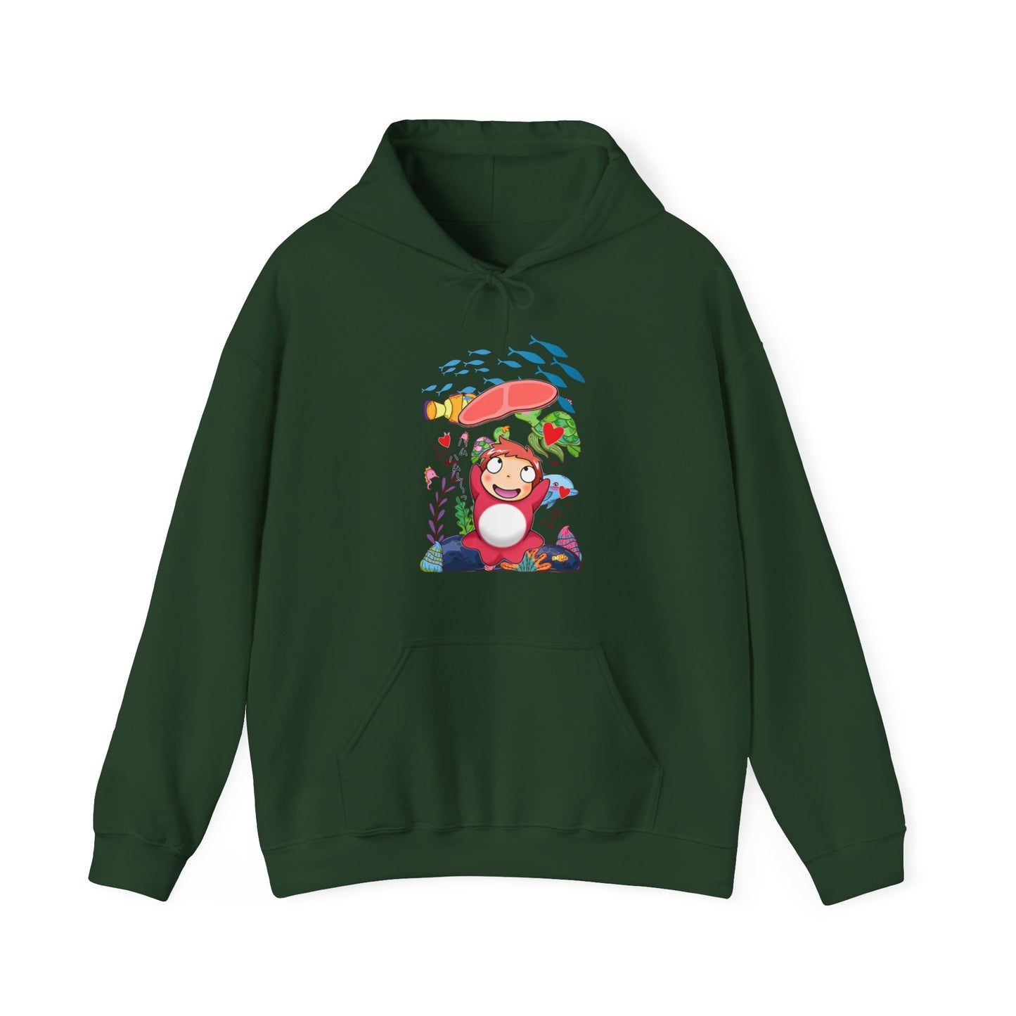 Ponyo Jam Hoodie – 100% Cotton Studio Ghibli Anime Hoodie for Cute Cozy Style
