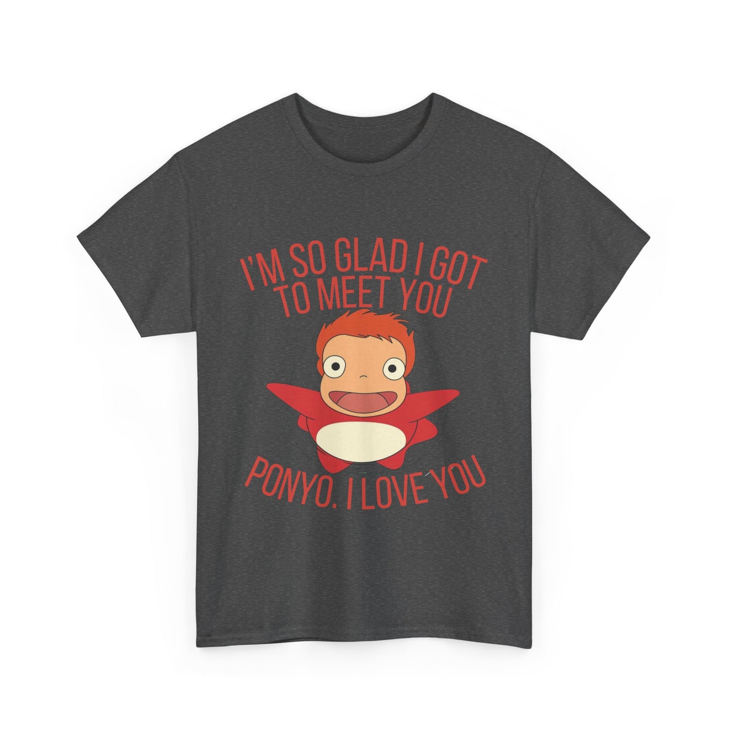 Ponyo Studio Ghibli Art T-Shirt 100% Cotton Anime Tee