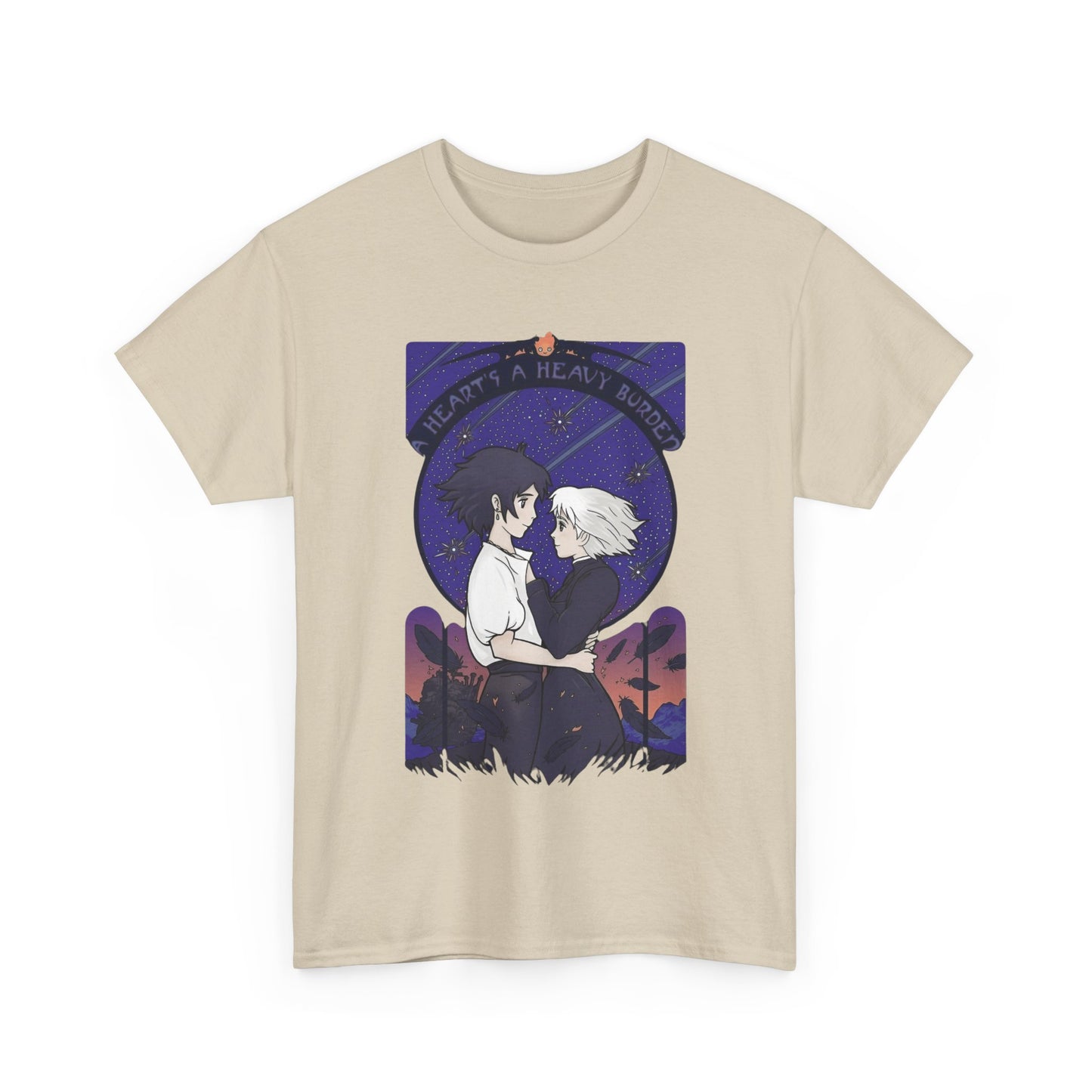 Howl and Sophie Couple T-Shirt – 100% Cotton Studio Ghibli Anime Tee from Howl’s Moving Castle