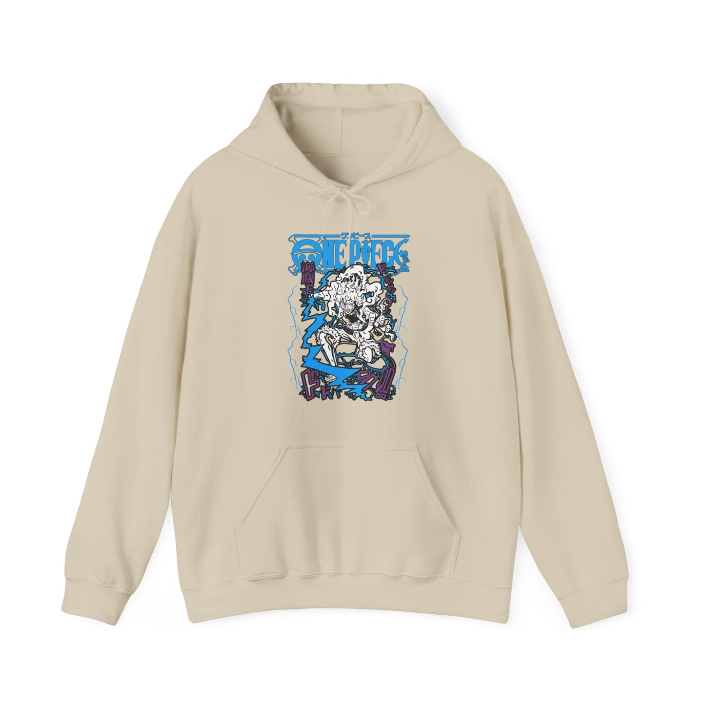 Luffy Gear Hoodie – 100% Cotton One Piece Hoodie Featuring Gear 5 Anime Design