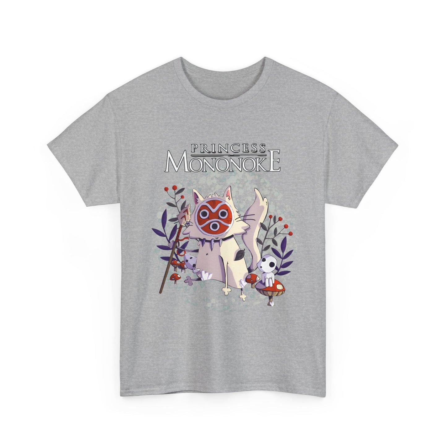 Princess Mononoke White T-Shirt | 100% Cotton Studio Ghibli Anime Tee