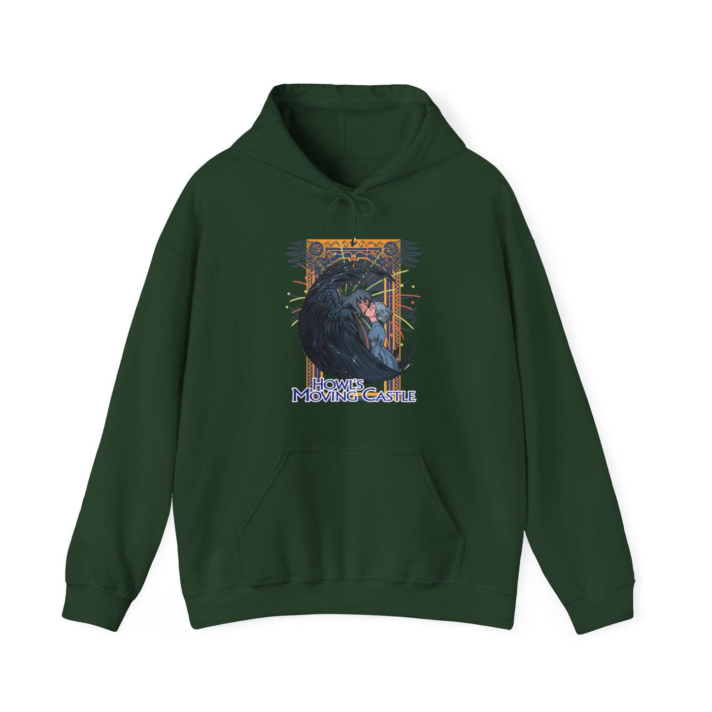 Howl’s Moving Castle Hoodie – 100% Cotton Studio Ghibli Pullover for Anime Fans