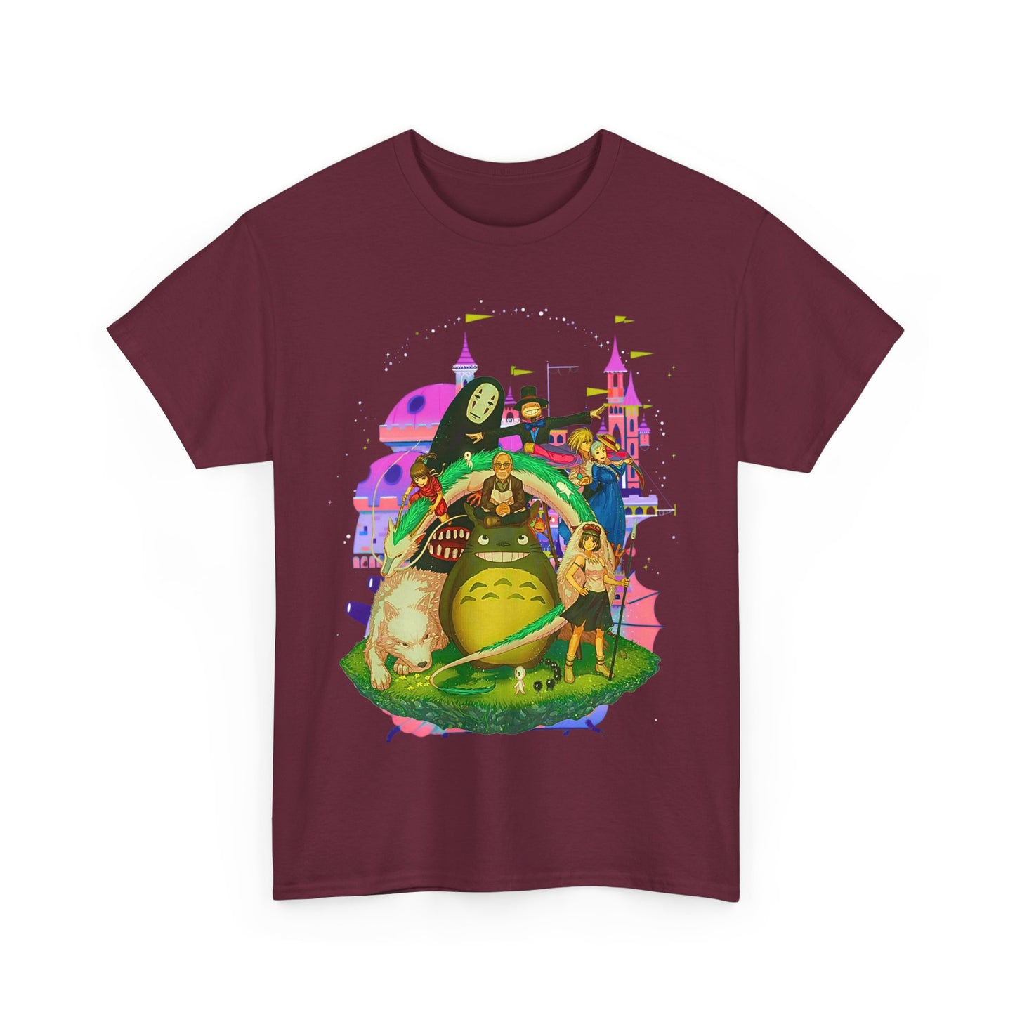 Hayao Miyazaki Characters T-Shirt – 100% Cotton Studio Ghibli Anime Tee