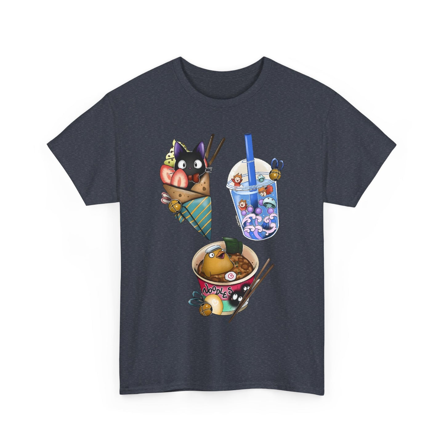 Ghibli Kawaii T-Shirt – Cute Studio Ghibli Shirt 100% Cotton Anime Tee for Fans