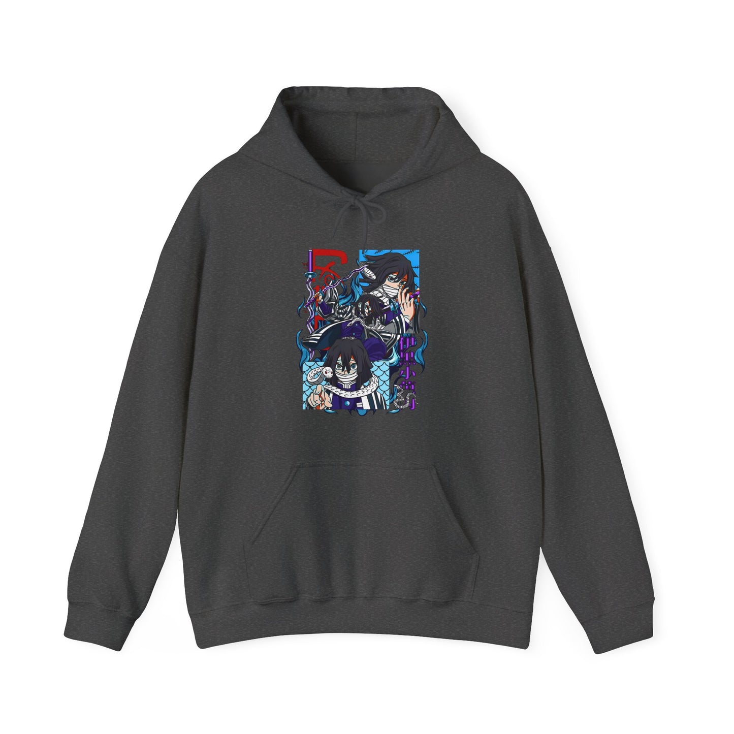 Obanai Iguro Demon Slayer Hoodie – 100% Cotton Serpent Hashira Anime Hoodie