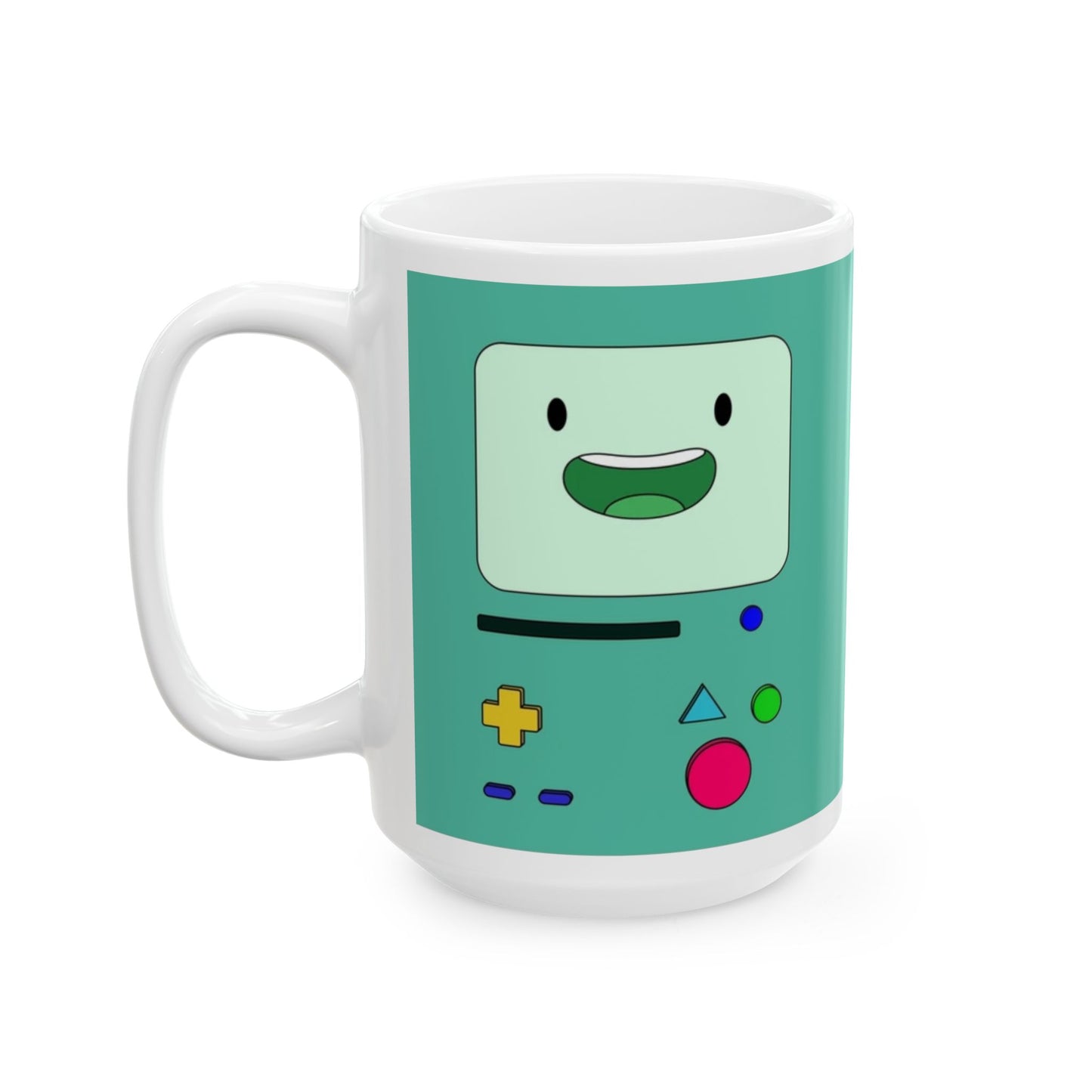 BMO Adventure Time Mug – Beemo Ceramic Coffee Cup – 11oz & 15oz Gift for Cartoon Fans