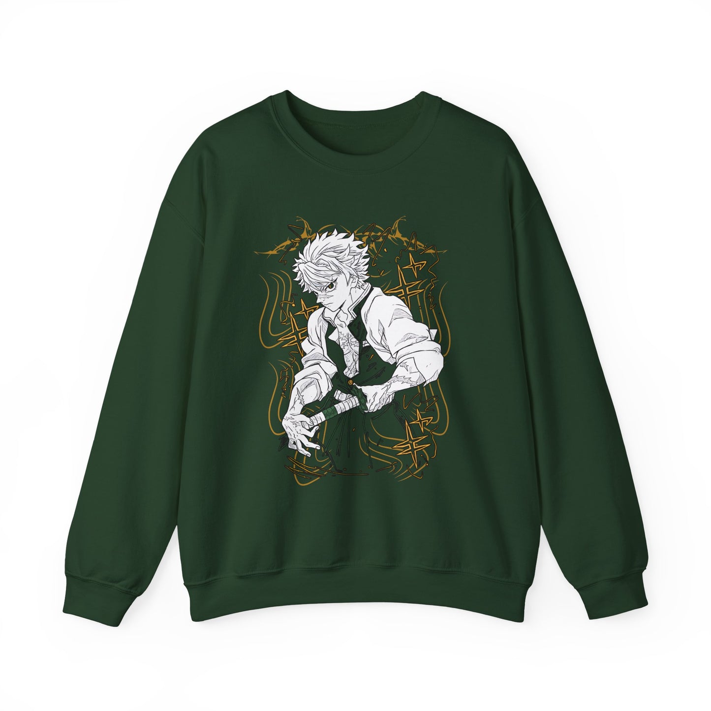 Sanemi Shinazugawa Demon Slayer Sweatshirt – 100% Cotton Anime Pullover for Kimetsu no Yaiba Fans