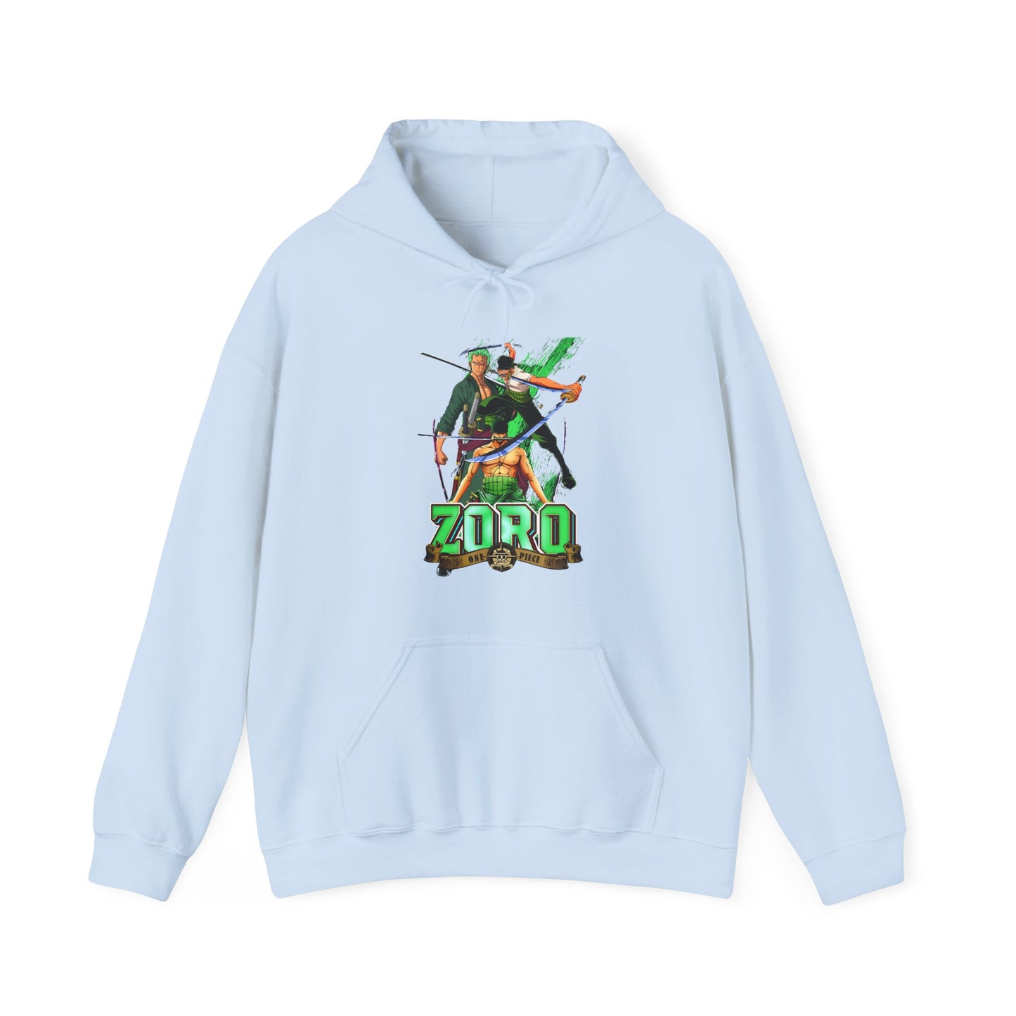Roronoa Zoro Sword Hoodie – 100% Cotton One Piece Anime Hoodie for Zoro Fans
