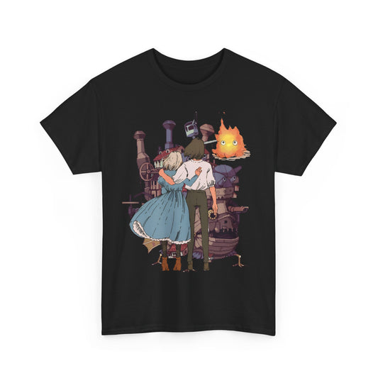Howl's Moving Castle Love T-Shirt – 100% Cotton Studio Ghibli Anime Tee