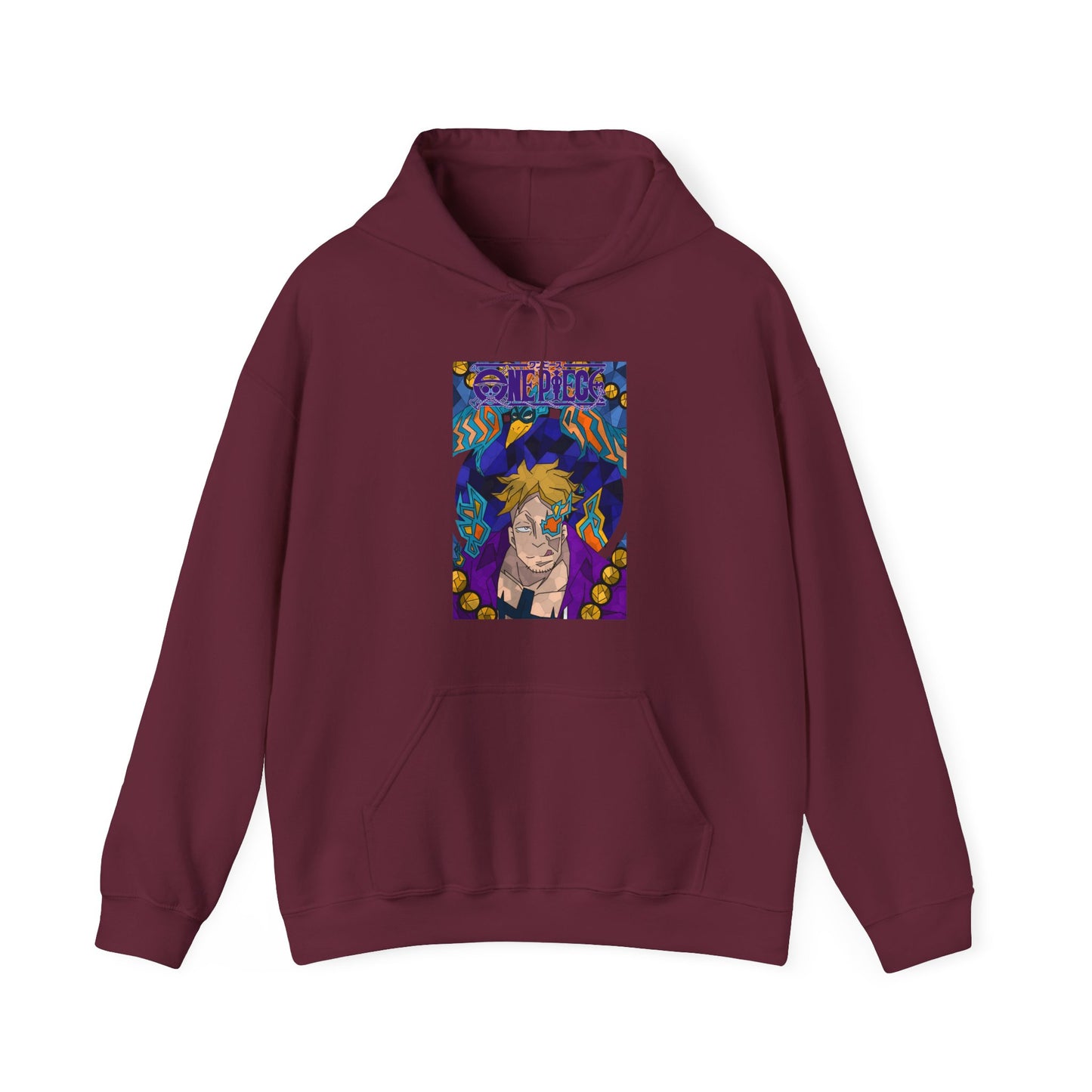 "Marco the Phoenix Hoodie – 100% Cotton One Piece Anime Sweatshirt for Fans"