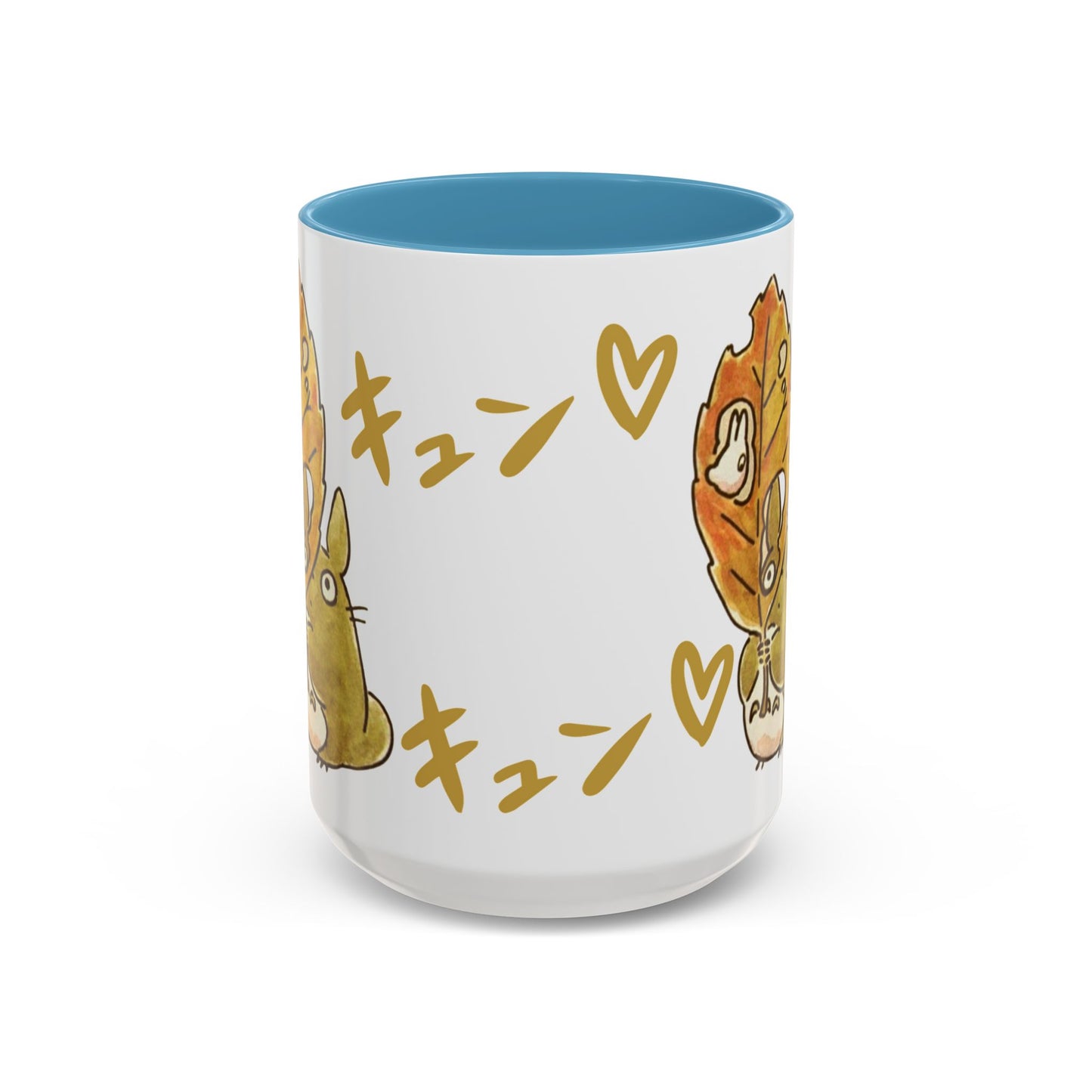 Cute Totoro Accent Mug – Studio Ghibli Color Handle Cup 11oz & 15oz – Kawaii Anime Coffee Mug Gift