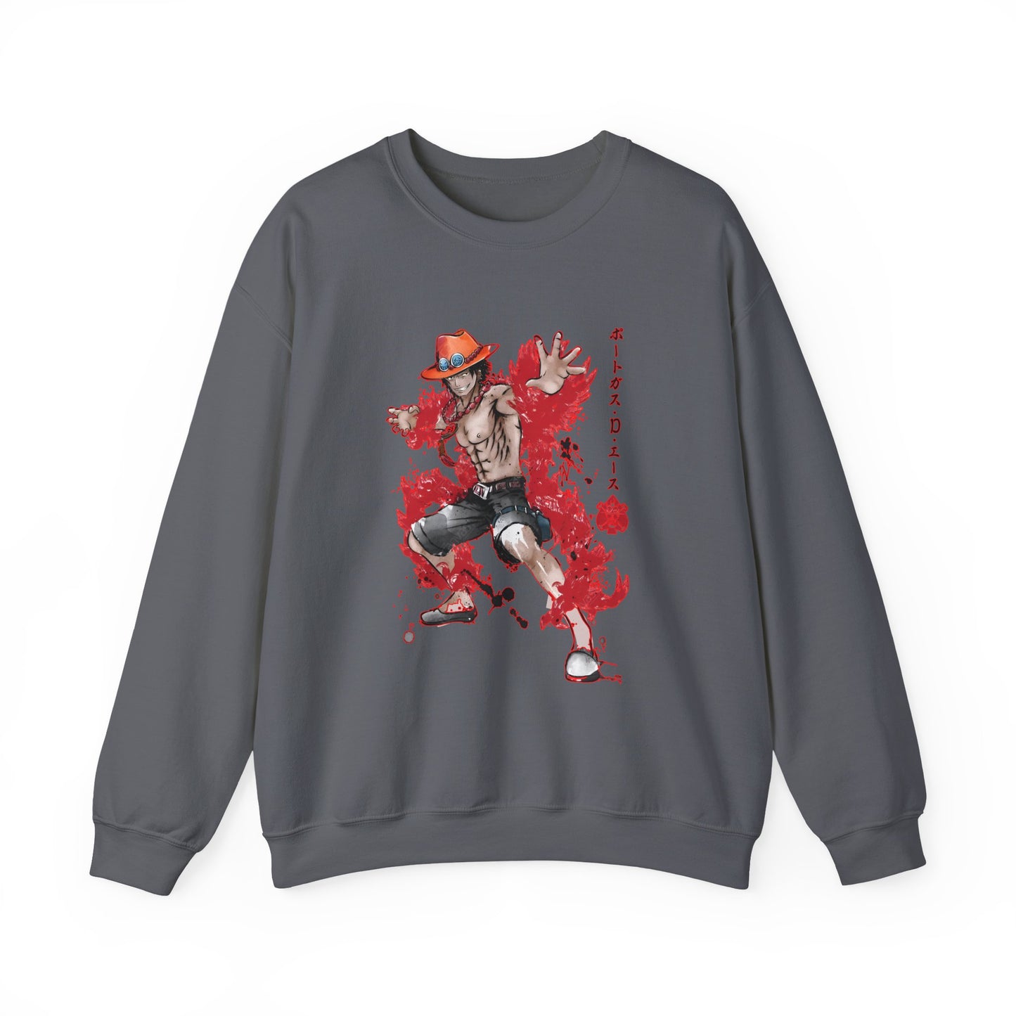 Portgas D. Ace Sweatshirt – 100% Cotton One Piece Anime Pullover for True Fans