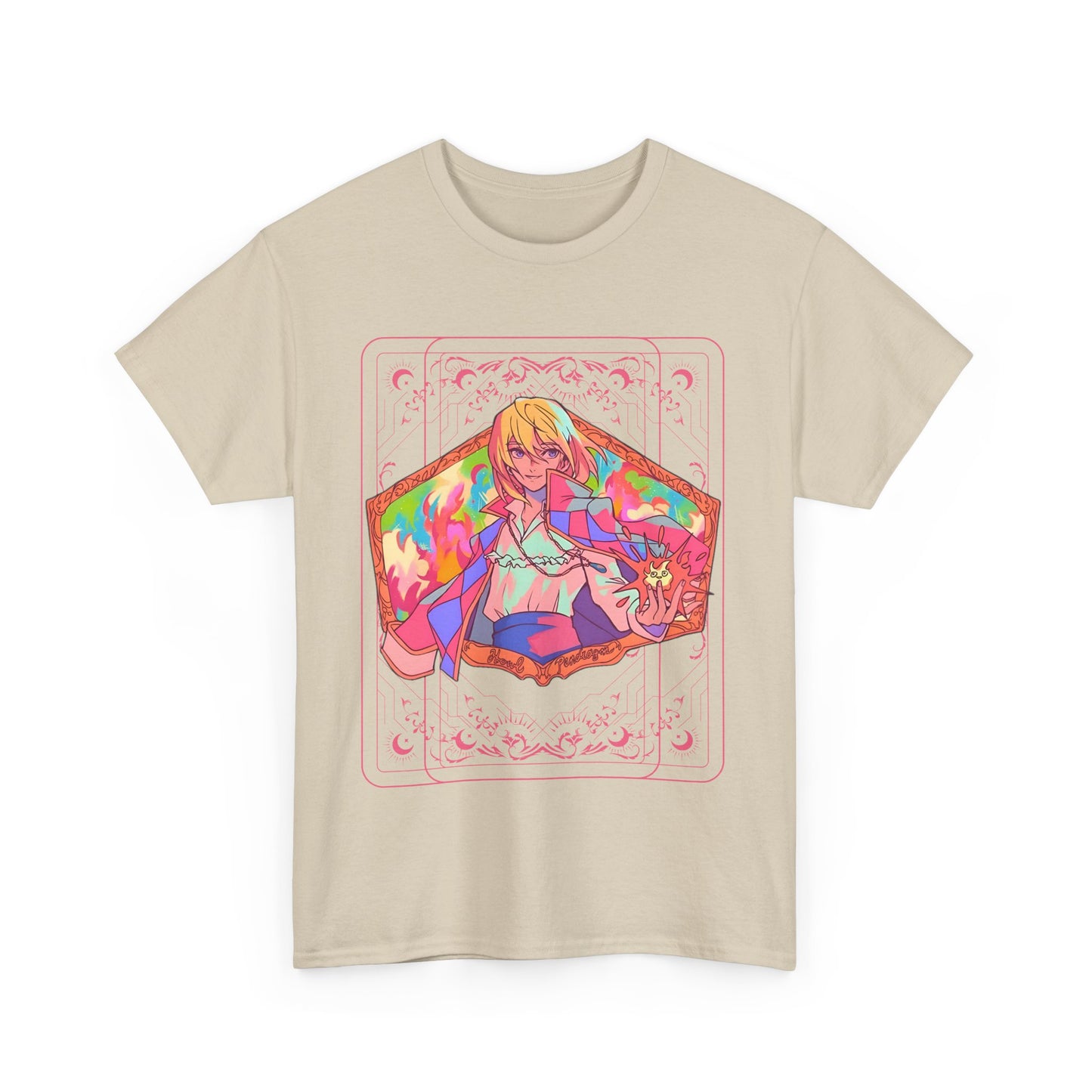 Howl Ghibli T-Shirt – 100% Cotton Anime Tee from Howl’s Moving Castle