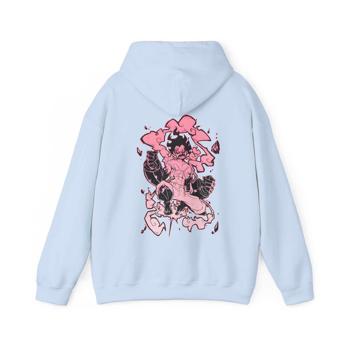 Luffy Gear Fourth Snakeman Back Print Hoodie – 100% Cotton One Piece Anime Hoodie