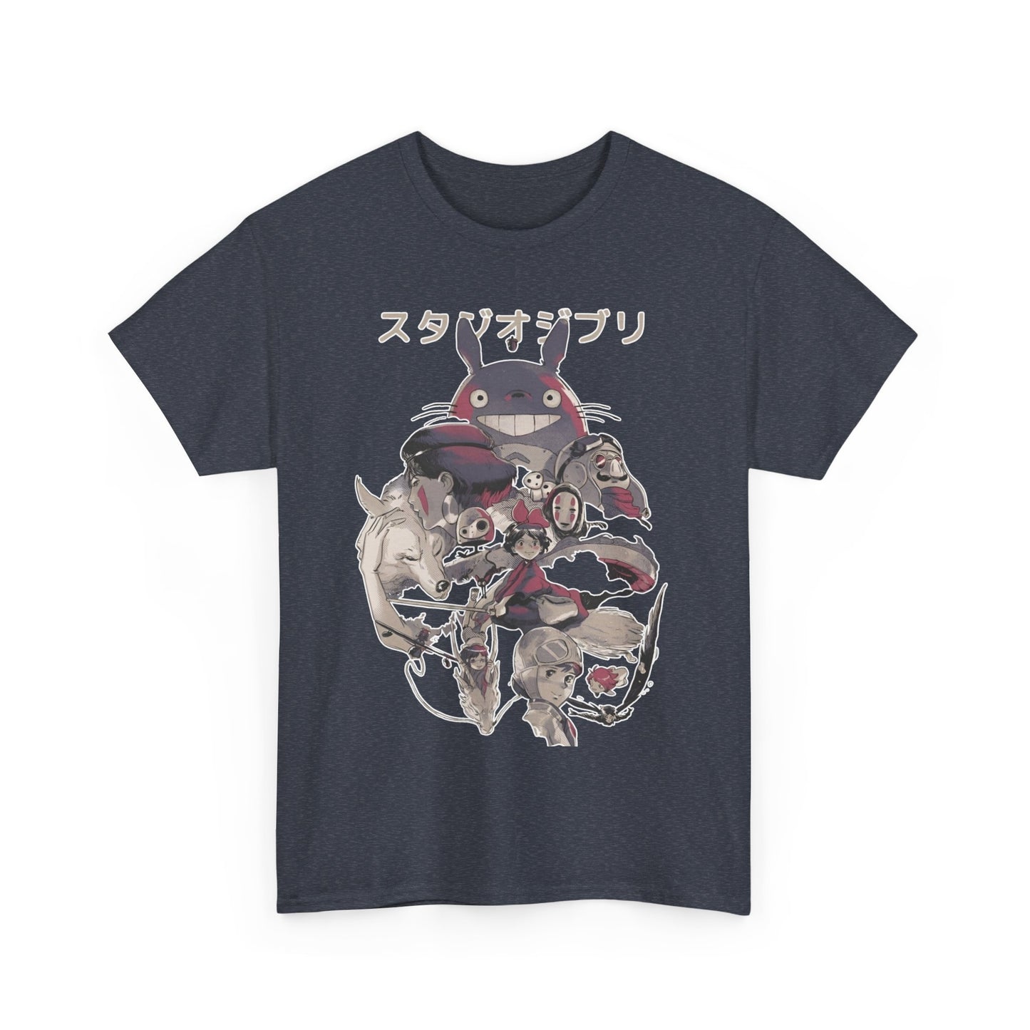 Totoro Ghibli Miyazaki T-Shirt – 100% Cotton Anime Tee for Fans