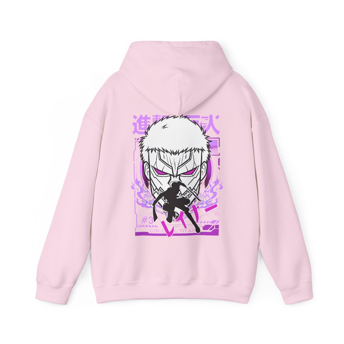 Reiner Braun Back Print Hoodie – 100% Cotton Attack on Titan Anime Sweatshirt