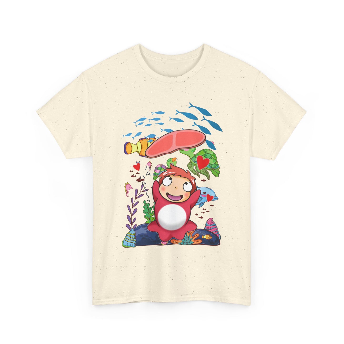 Ponyo Jam T-Shirt – 100% Cotton Studio Ghibli Inspired Tee for Anime Lovers